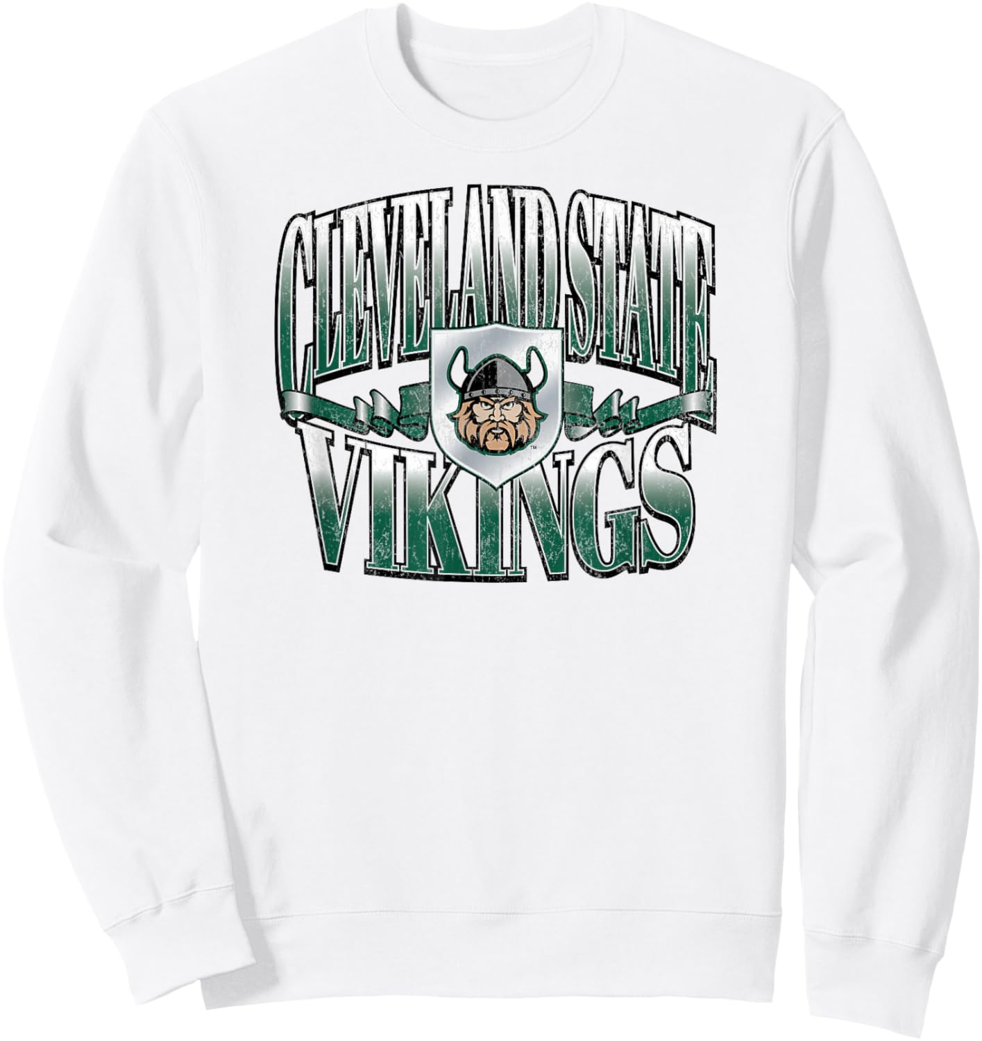 Cleveland State Vikings Retro Class White Sweatshirt - Sweatshirt | White