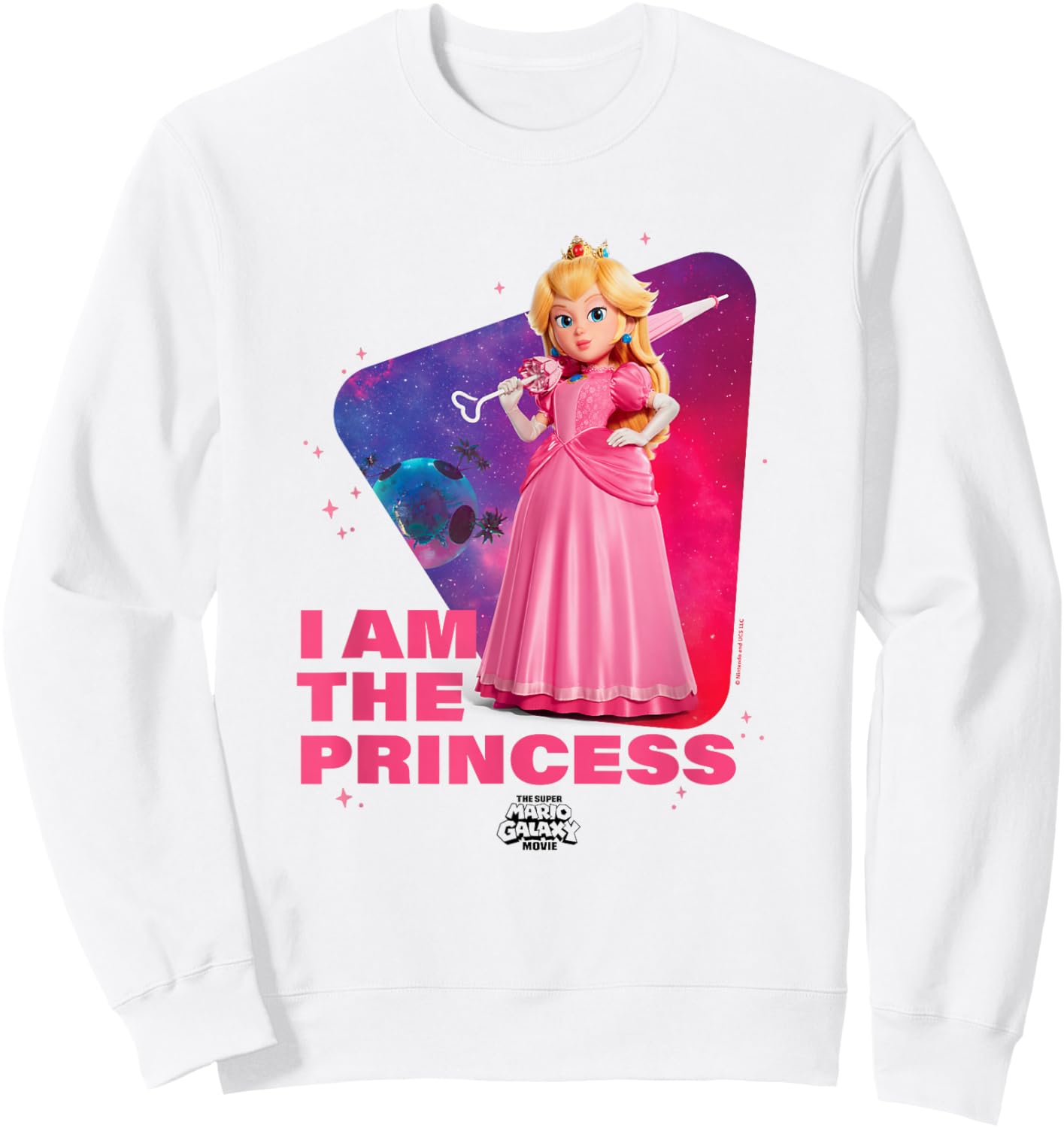 The Super Mario Galaxy Movie I Am The Princess Sweatshirt - Sweatshirt | White