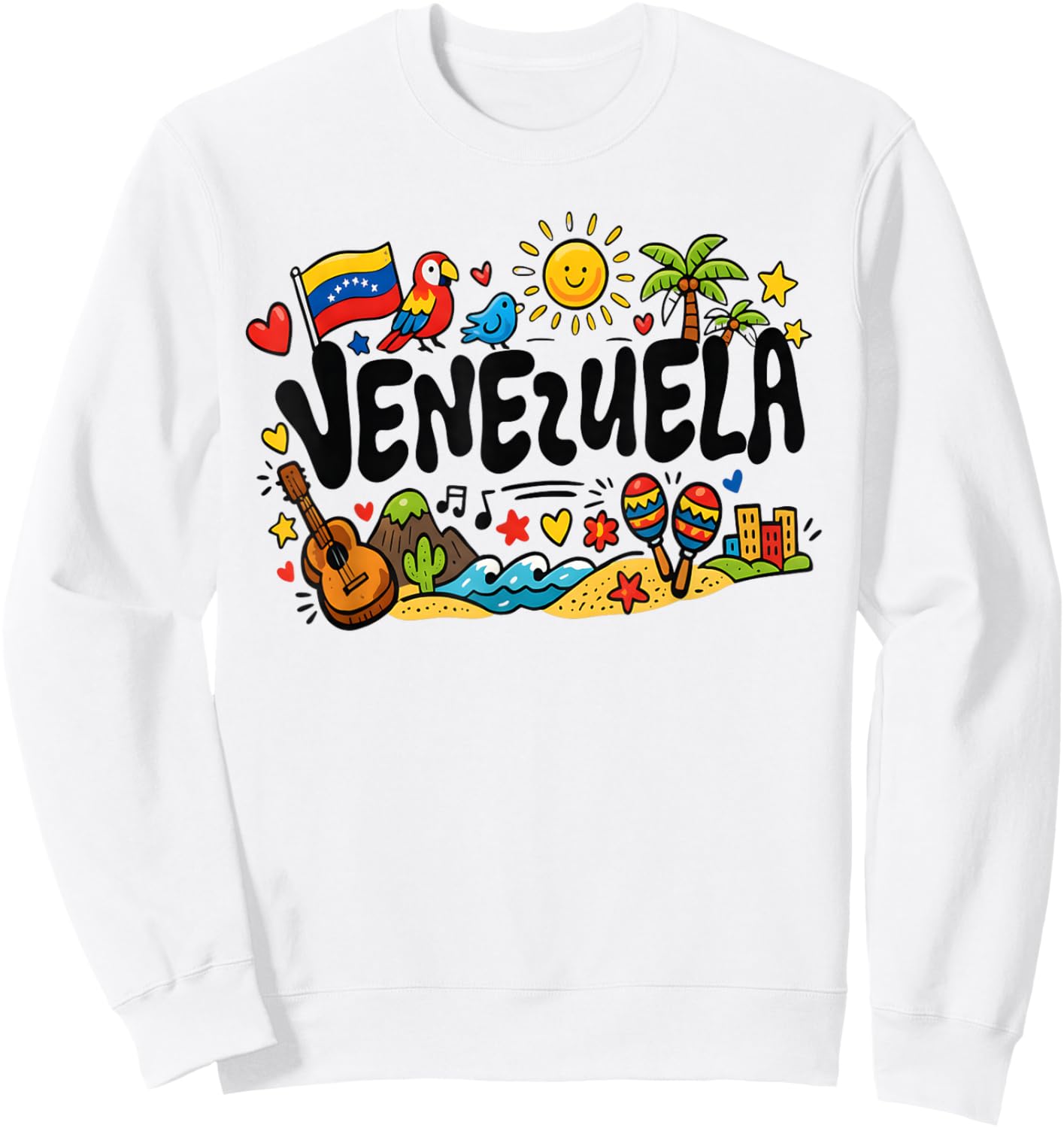 Venezuela Venezuelan Kids Toddler Venezolano Flag Men Women Sweatshirt - Sweatshirt | White