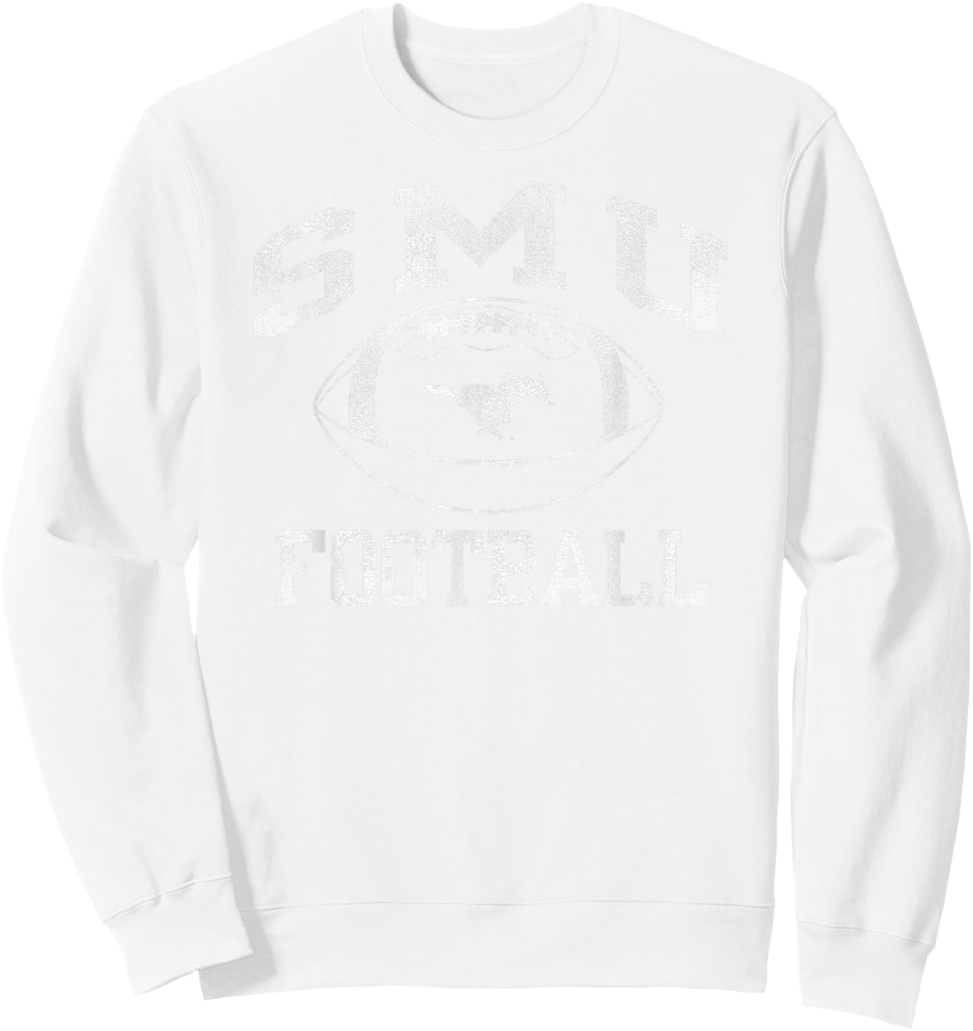 SMU Mustangs Football Intensity Red Officially Licensed Sweatshirt - Sweatshirt | White