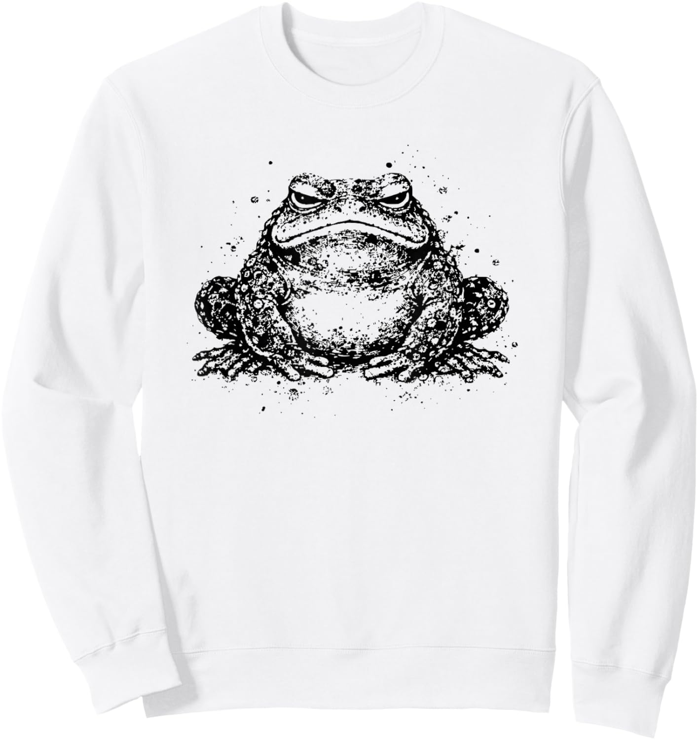 Japan Frog Funny Art Tradition Frog Japanese Calligraphy Sweatshirt - Sweatshirt | White