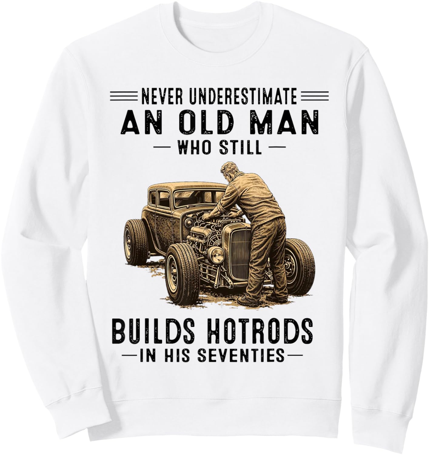 Hotrods in Sweatshirt - Sweatshirt | White