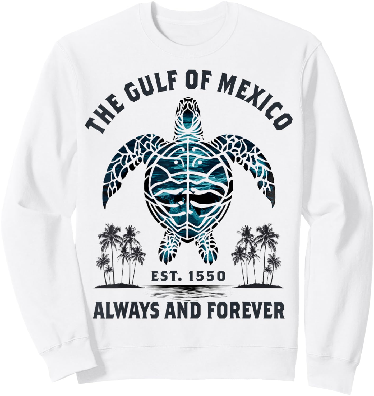 Sea Turtle It's Still The Gulf of Mexico Forever Retro Sweatshirt - Sweatshirt | White