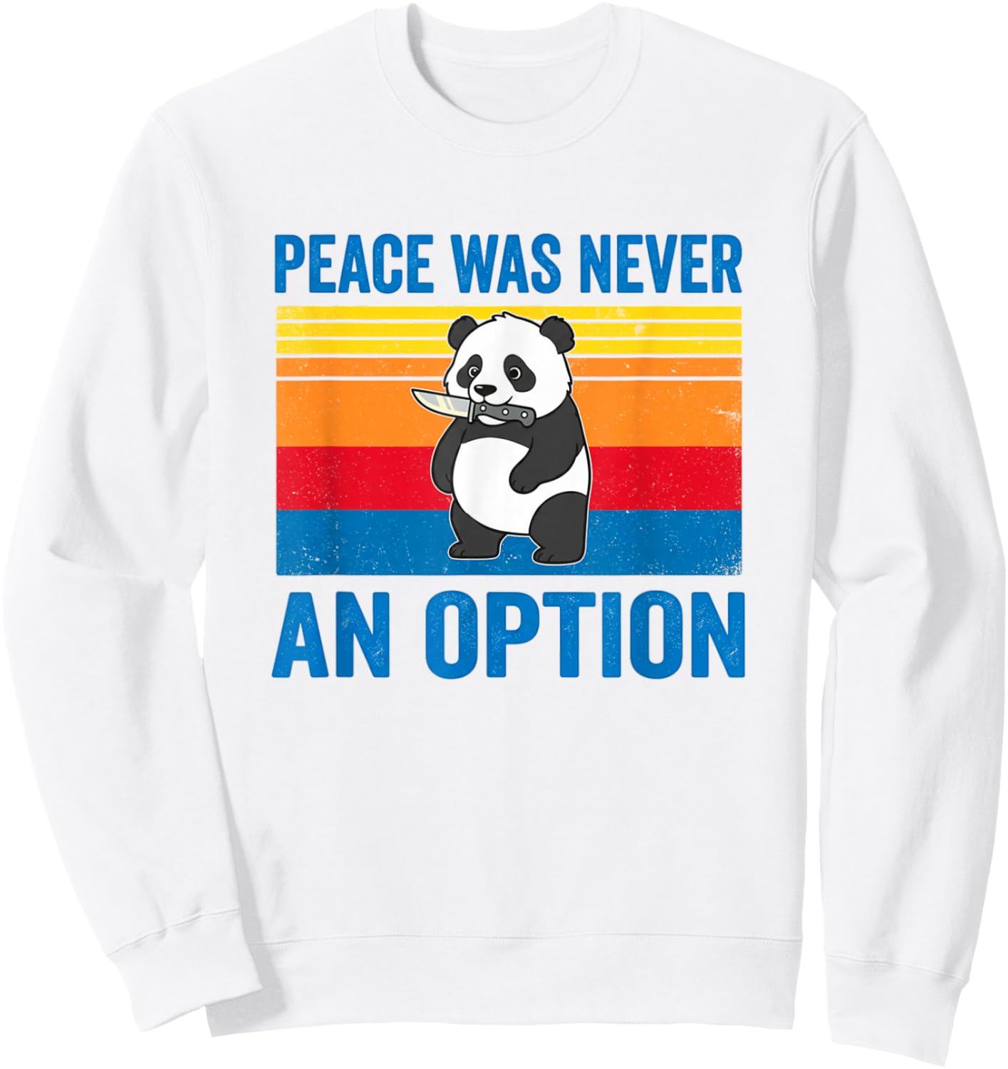 Knife Meme Sweatshirt - Sweatshirt | White