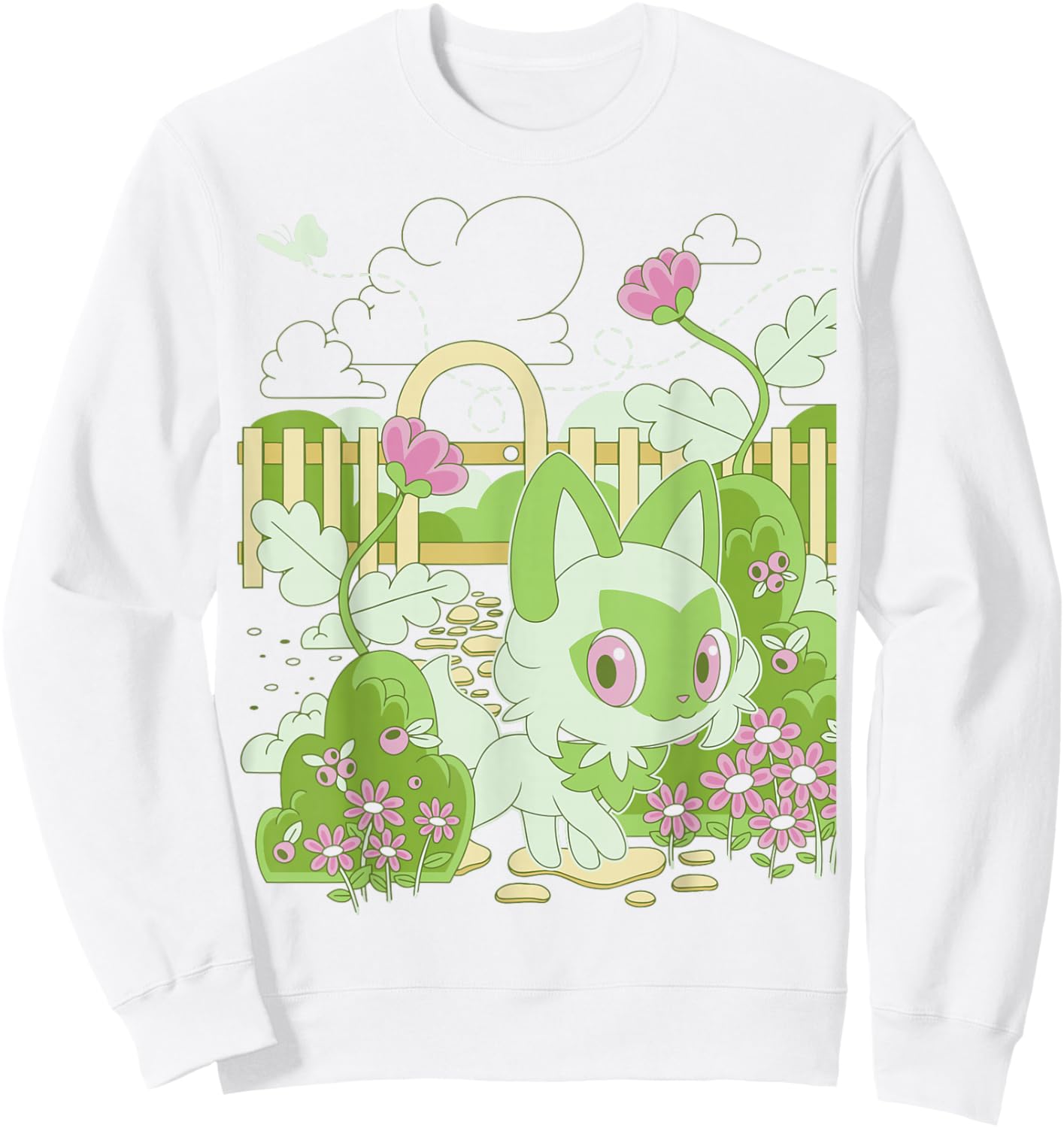 Pokémon - Sprigatito Nature Sweatshirt - Sweatshirt | White