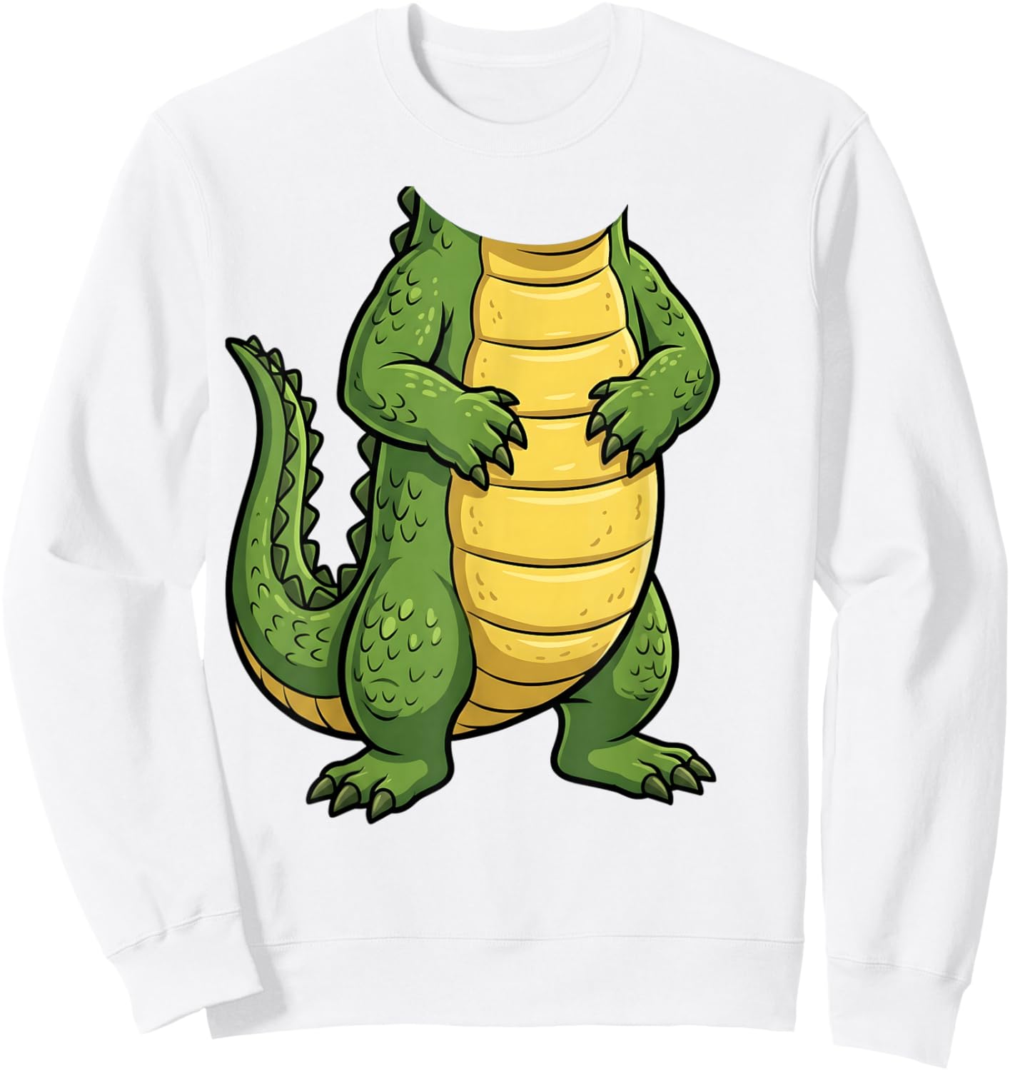 Funny Alligator Shirt Adult Kids Men Women Gator Costume Sweatshirt - Sweatshirt | White