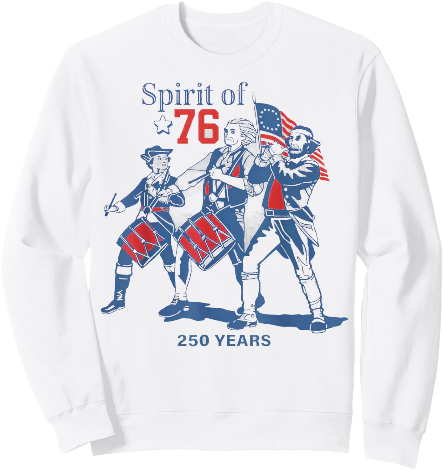 Spirit of 76 Vintage 4th of July Sweatshirt - Sweatshirt | White