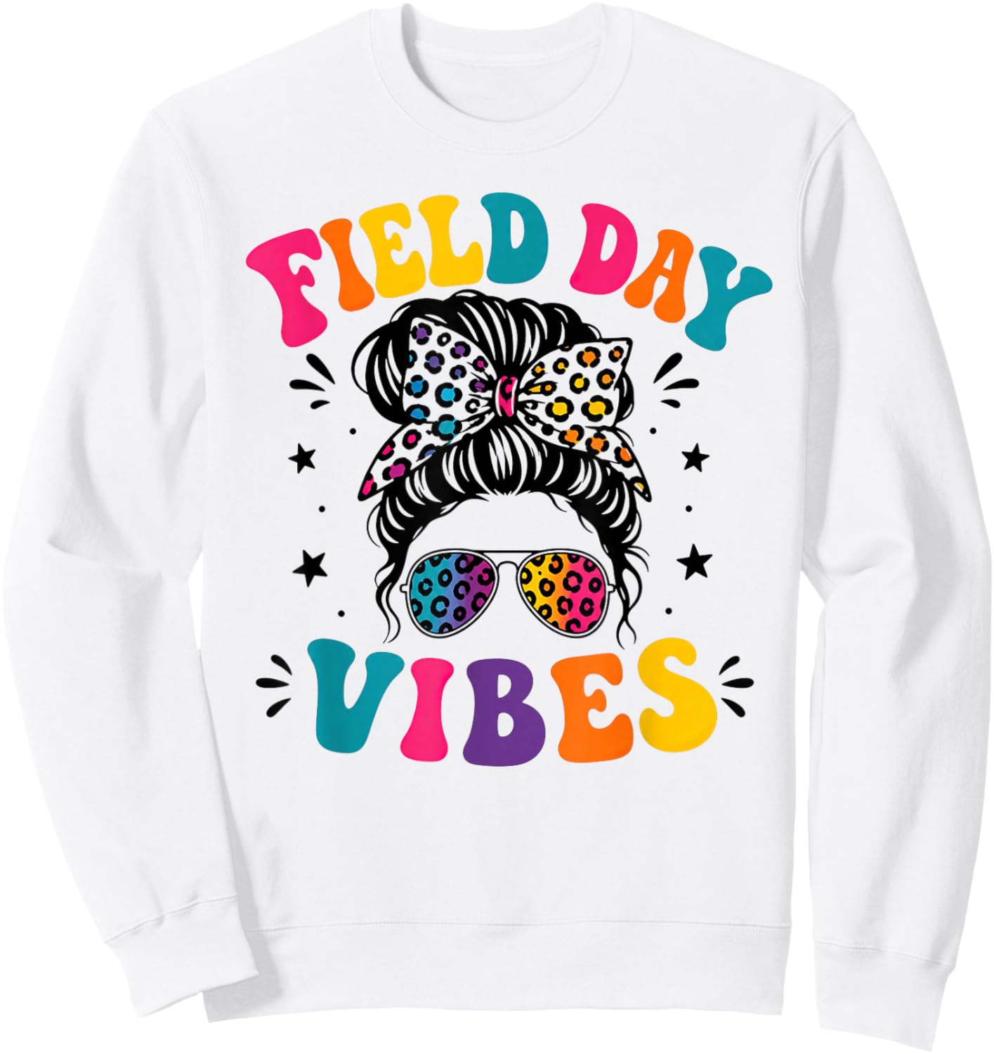 Field Day Vibes for Teacher Kids Happy Field Day 2026 Sweatshirt - Sweatshirt | White