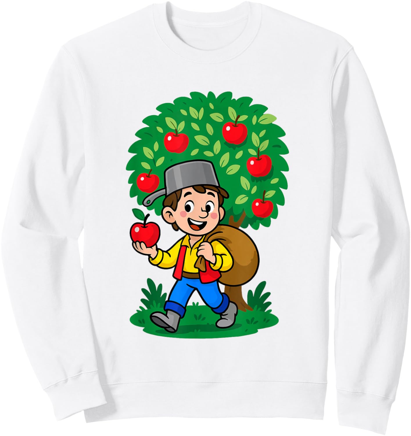 Celebrate Legends Apple Day Sept 26, Johnny Appleseed Sweatshirt - Sweatshirt | White