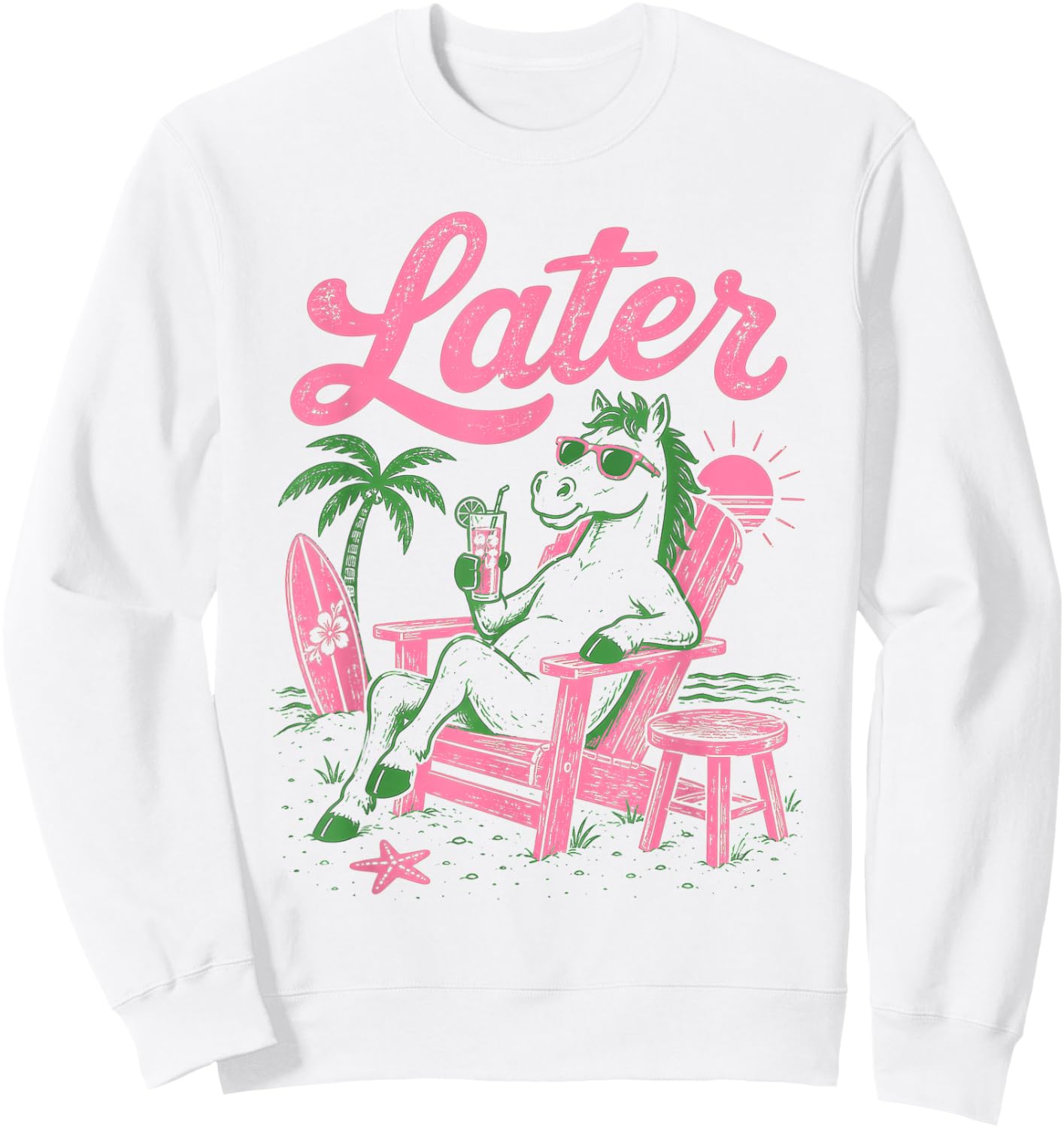 Horse School's Out for Summer Teacher Student Men Women Sweatshirt - Sweatshirt | White
