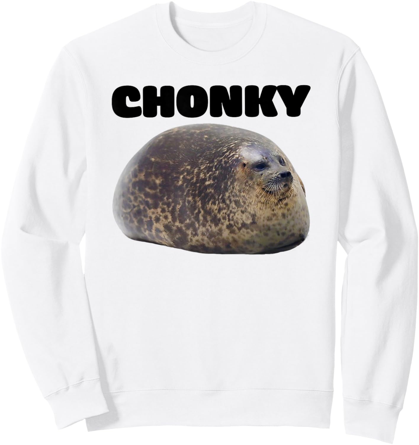 Chonky Seal Sweatshirt - Sweatshirt | White