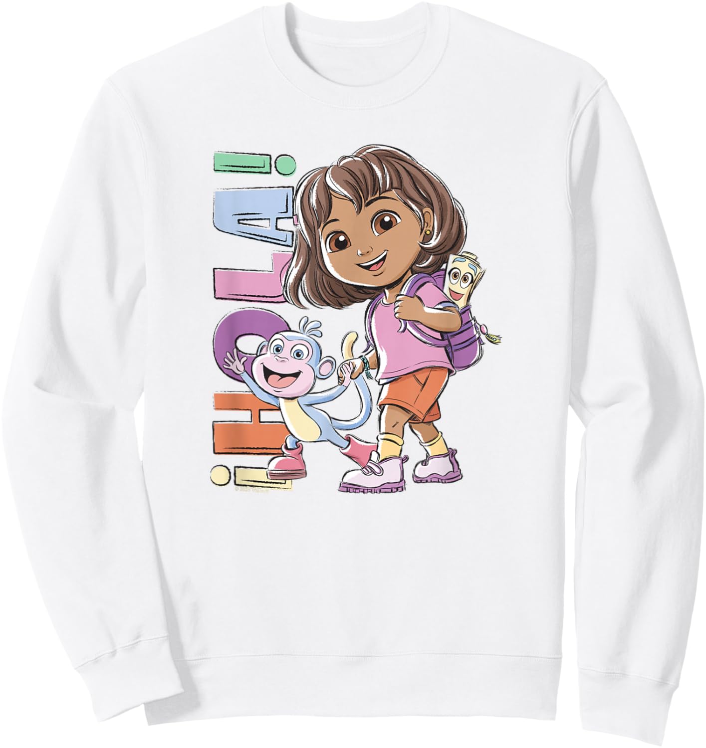 Dora (2024) Hola Dora Sketchy Sweatshirt - Sweatshirt | White