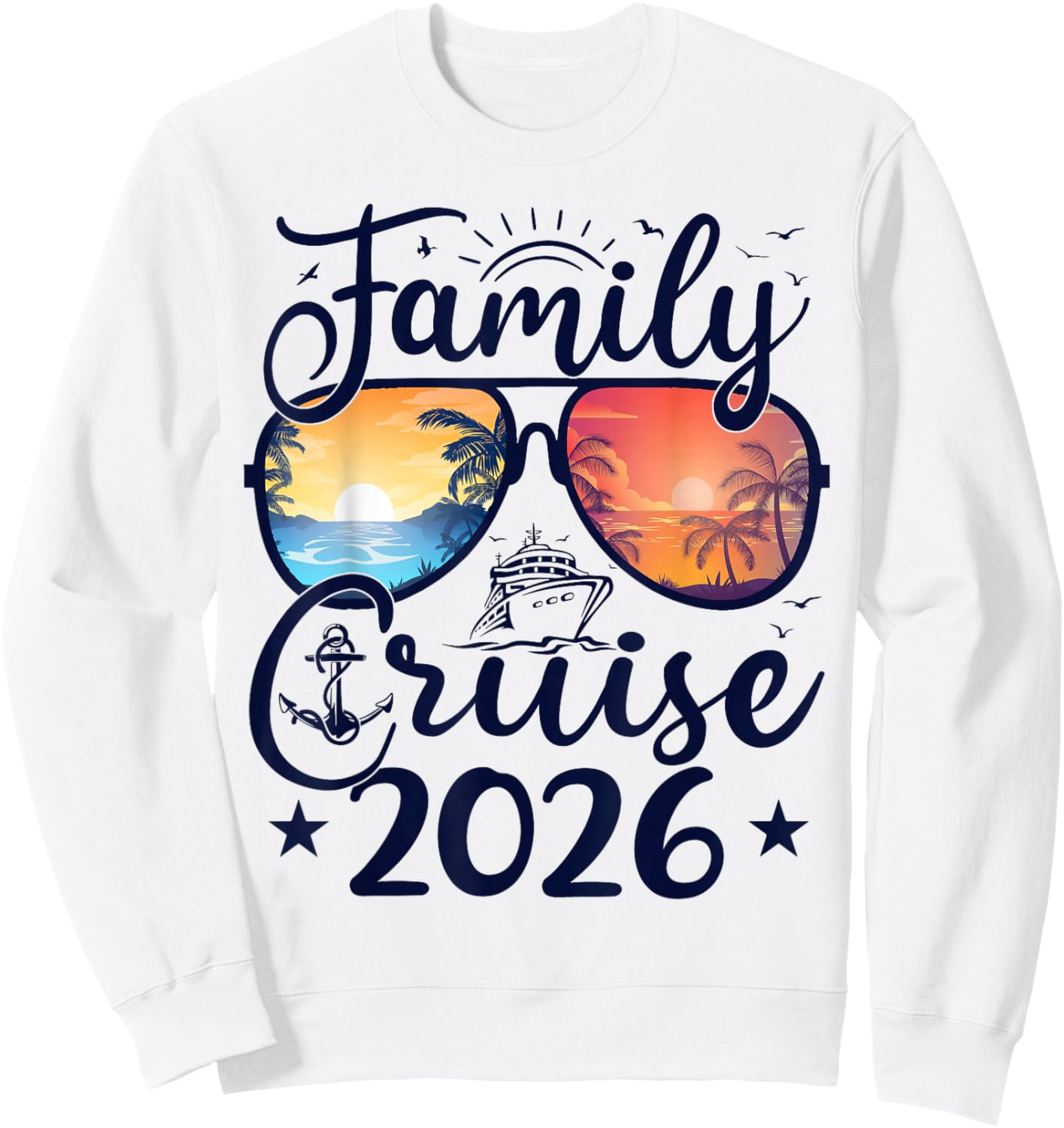 Family Cruise 2026 Summer Vacation Matching Family Cruise Sweatshirt - Sweatshirt | White