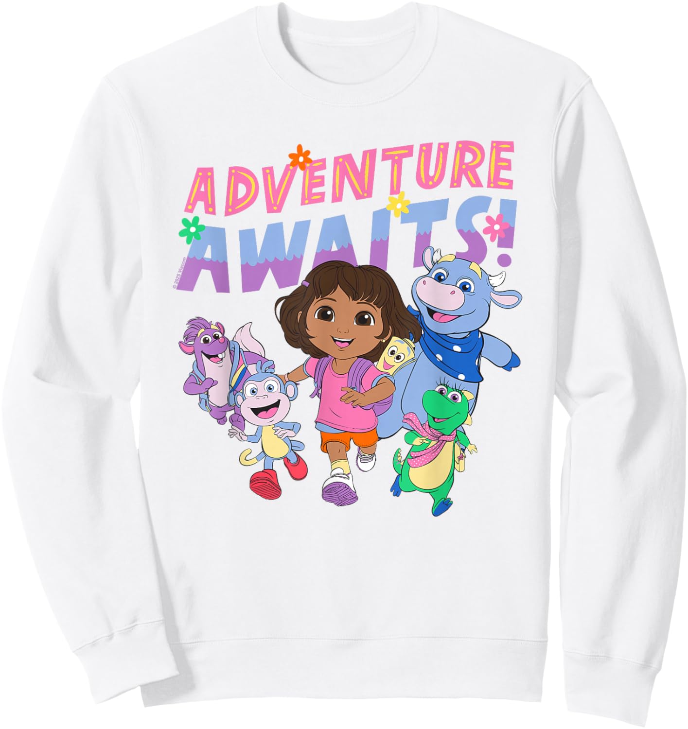 Dora (2024) Adventure Awaits Sweatshirt - Sweatshirt | White