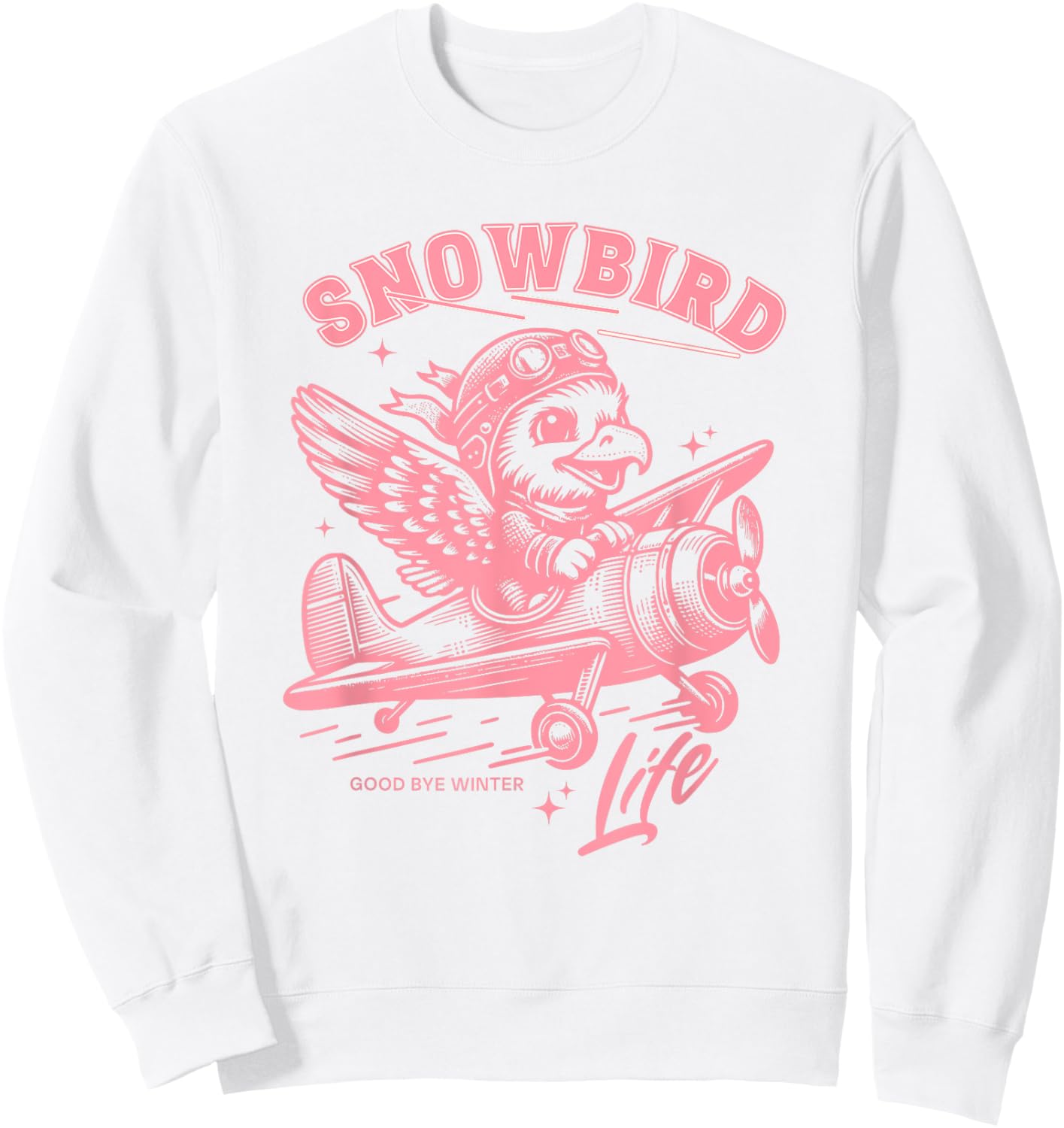 Snowbird Life Wintering In Arizona Texas Florida Winter Time Sweatshirt - Sweatshirt | White