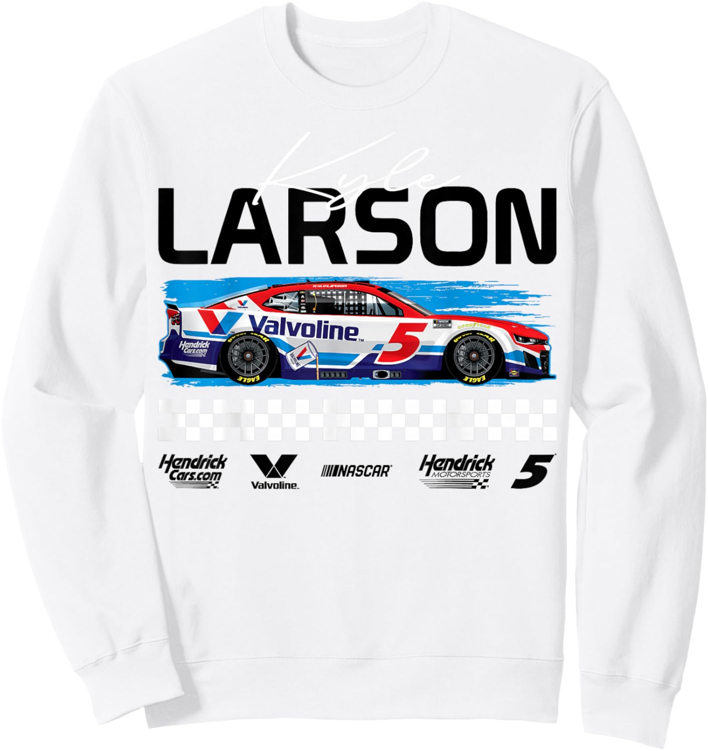 Hendrick Motorsports - Valvoline Race Car Sweatshirt - Sweatshirt | White