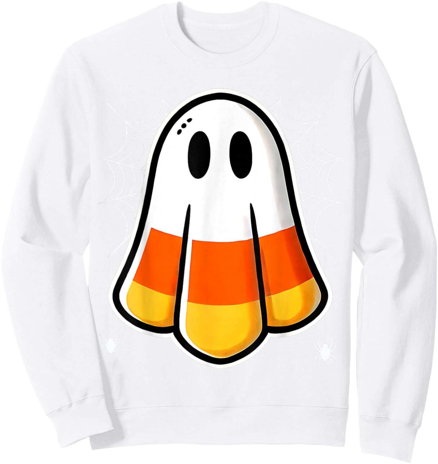 Funny Candy Corn Ghost Halloween Costume KIds Boys Girls Sweatshirt - Sweatshirt | White
