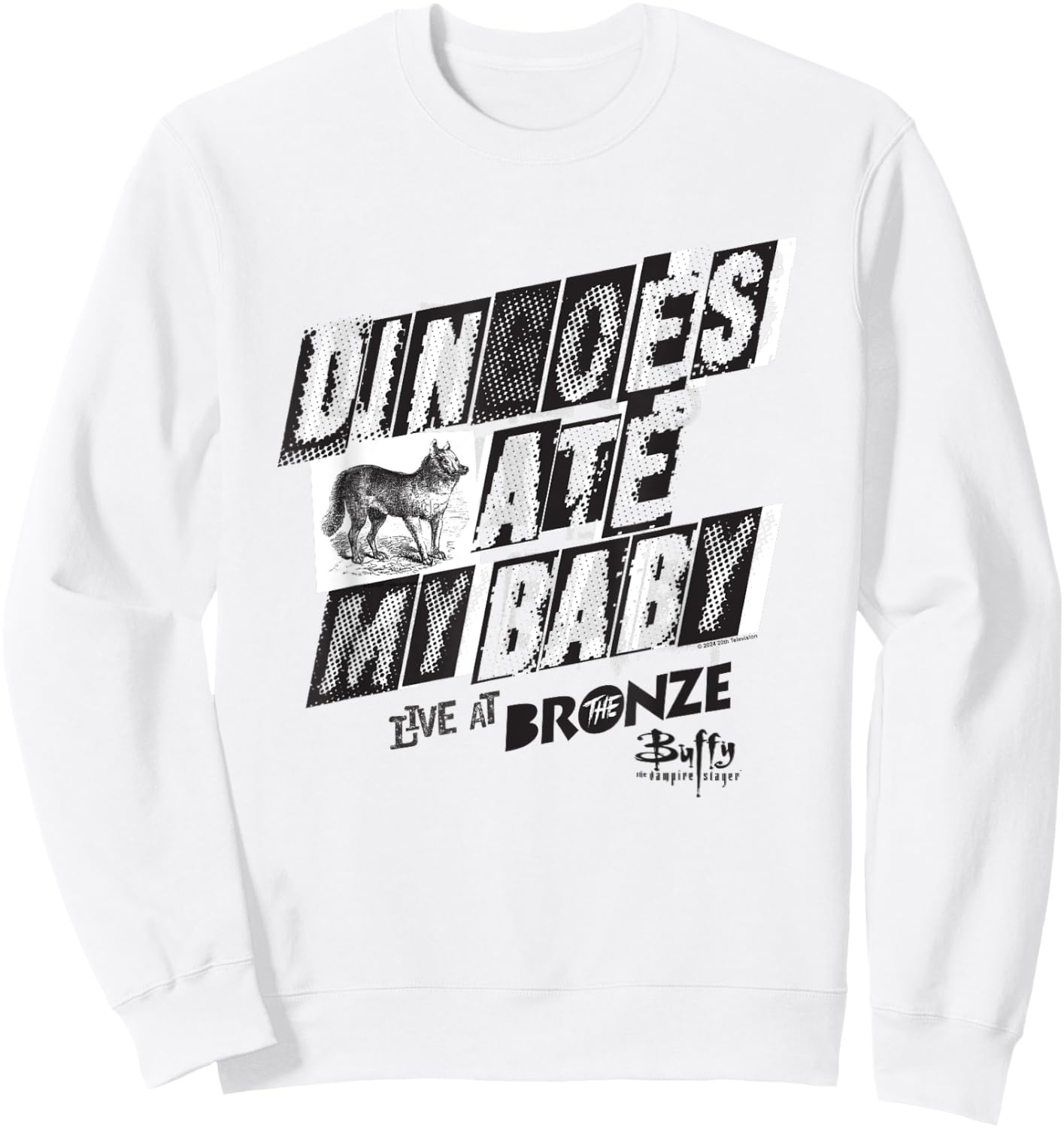 Buffy The Vampire Slayer Dingoes Ate My Baby Vintage Sweatshirt - Sweatshirt | White