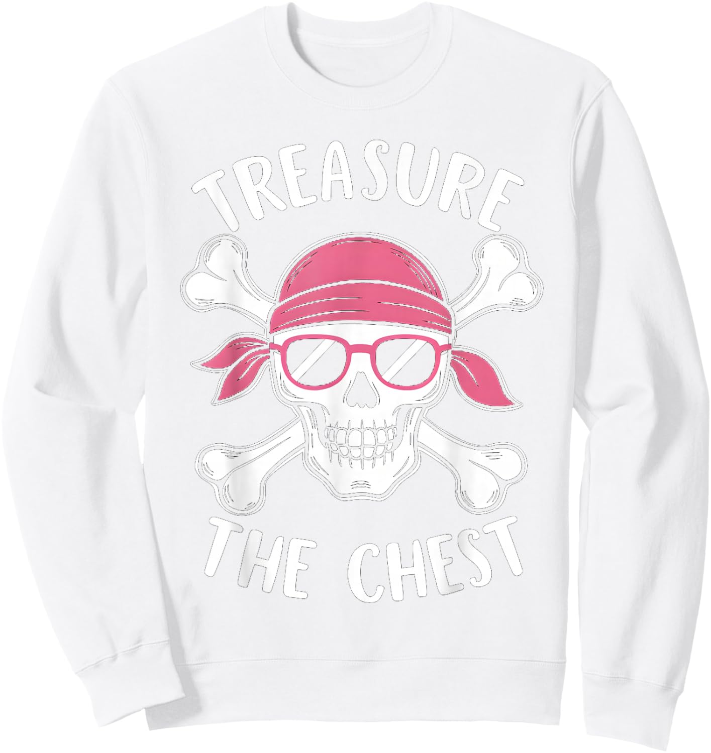 Treasure The Chest Breast Cancer Awareness Men Women Kids Sweatshirt - Sweatshirt | White
