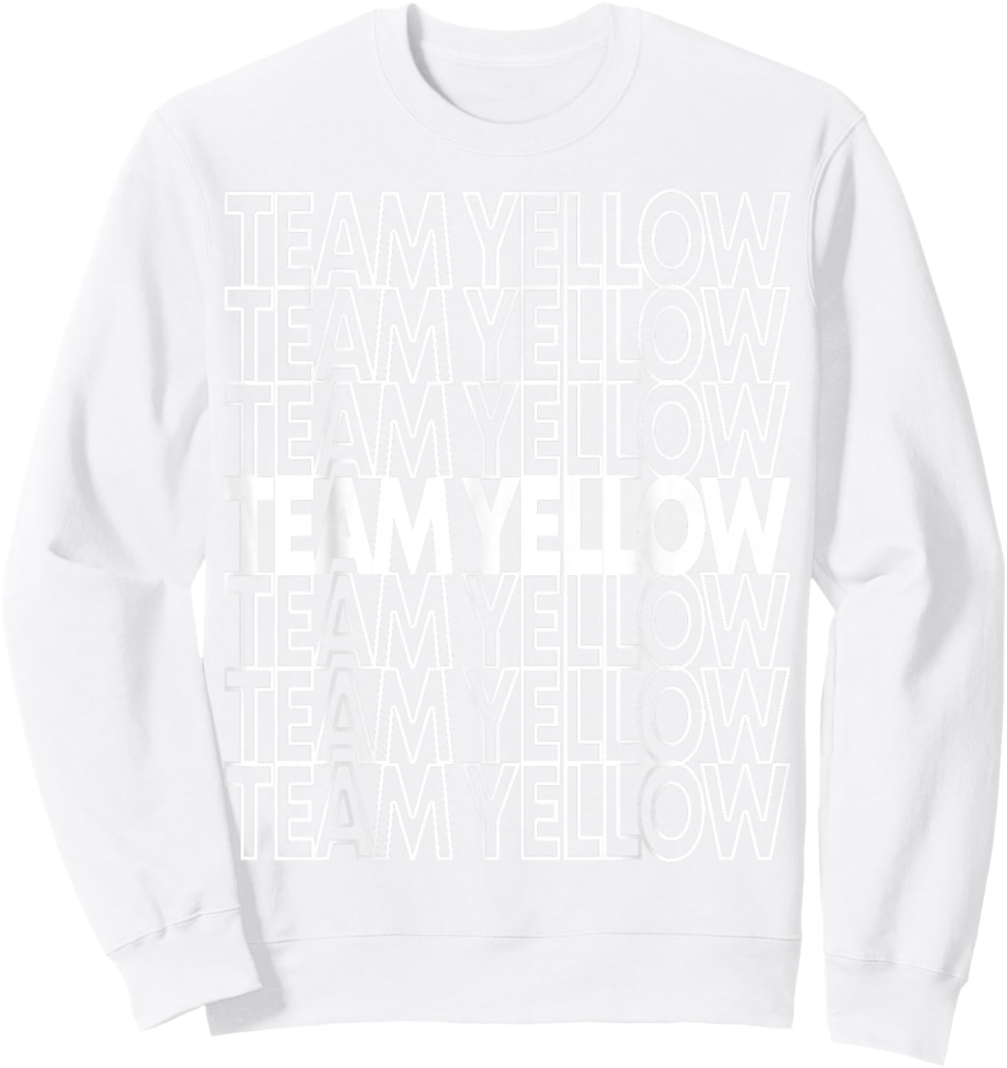 Team Yellow School Spirit Sweatshirt - Sweatshirt | White