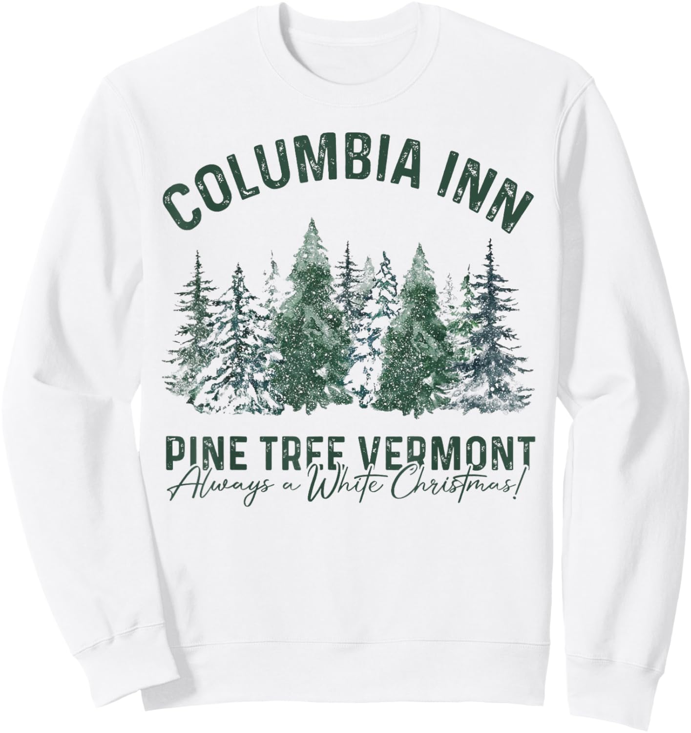 Columbia Inn Vermont America Snow Playground Sweatshirt - Sweatshirt | White