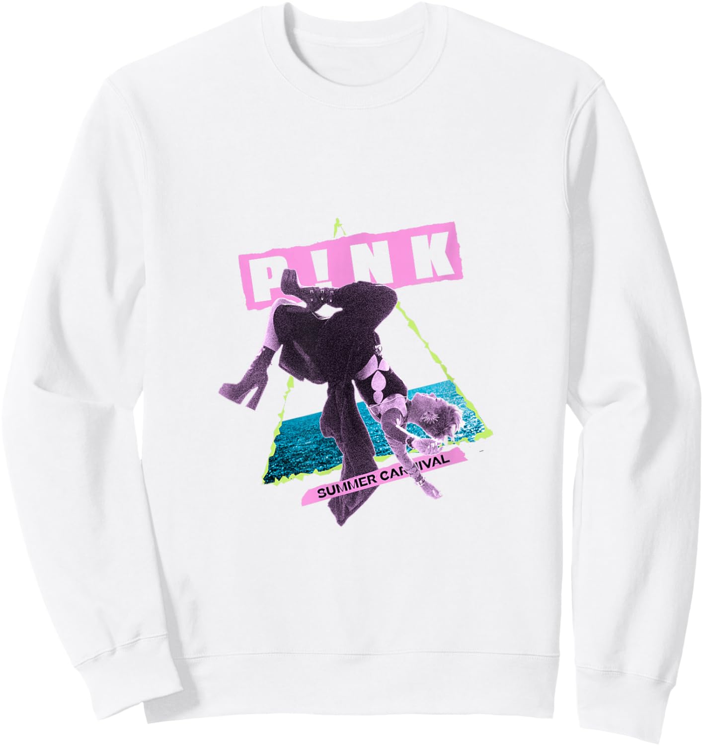 P!NK Summer Carnival Sweatshirt - Sweatshirt | White