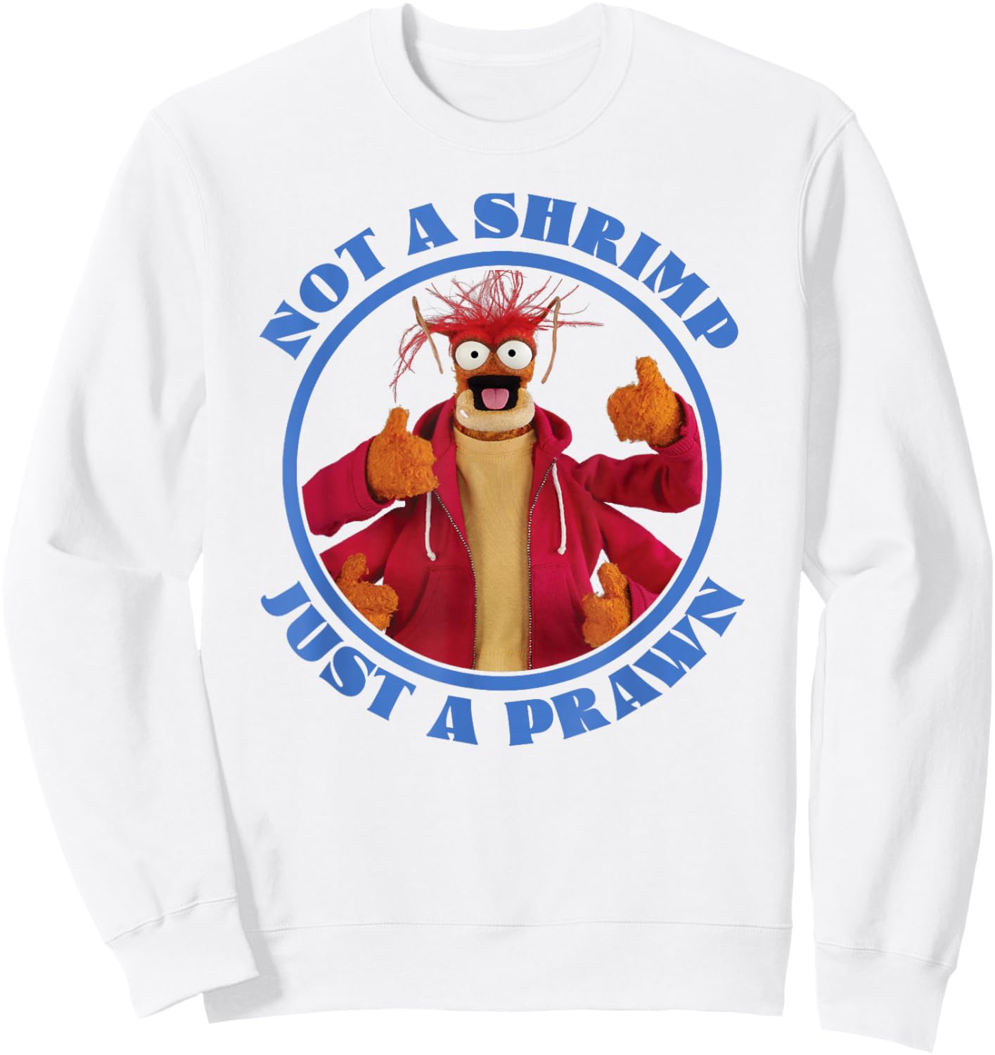 Disney The Muppets Pepe The King Prawn Not A Shrimp Sweatshirt - Sweatshirt | White