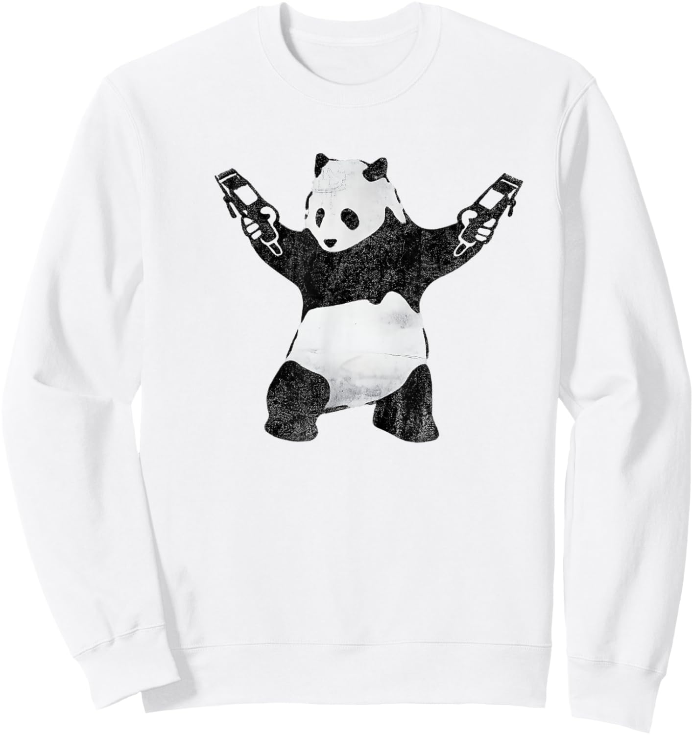 Panda Barber Sweatshirt - Sweatshirt | White