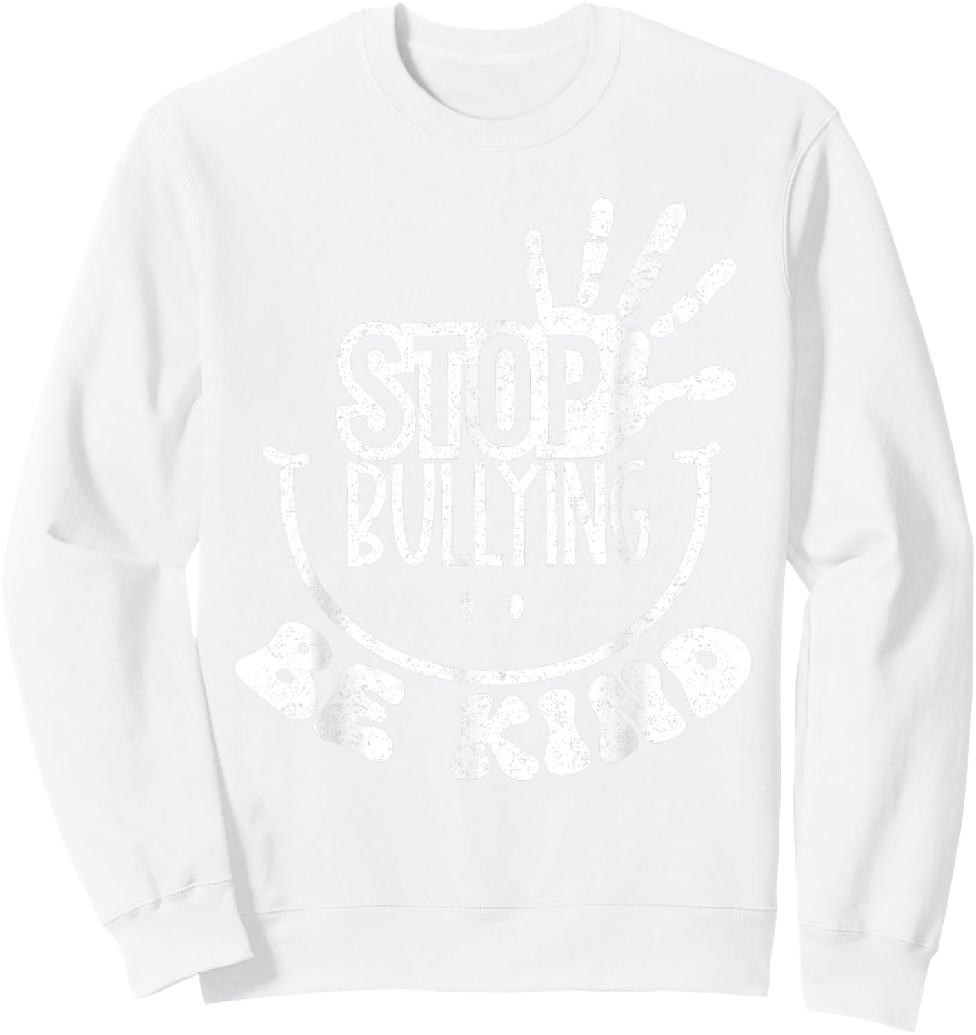 Unity Day 2025 Anti Bullying, Be Kind Orange End Bullying Sweatshirt - Sweatshirt | White
