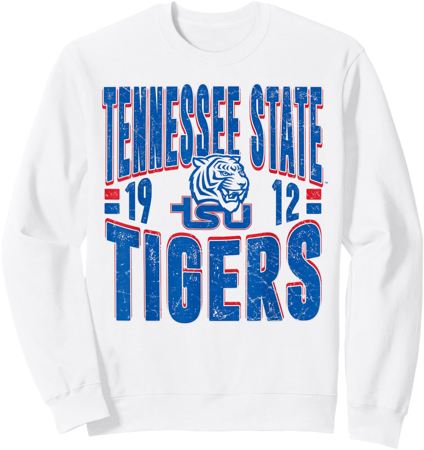 Tennessee State Tigers Vintage 90's Retro White Sweatshirt - Sweatshirt | White
