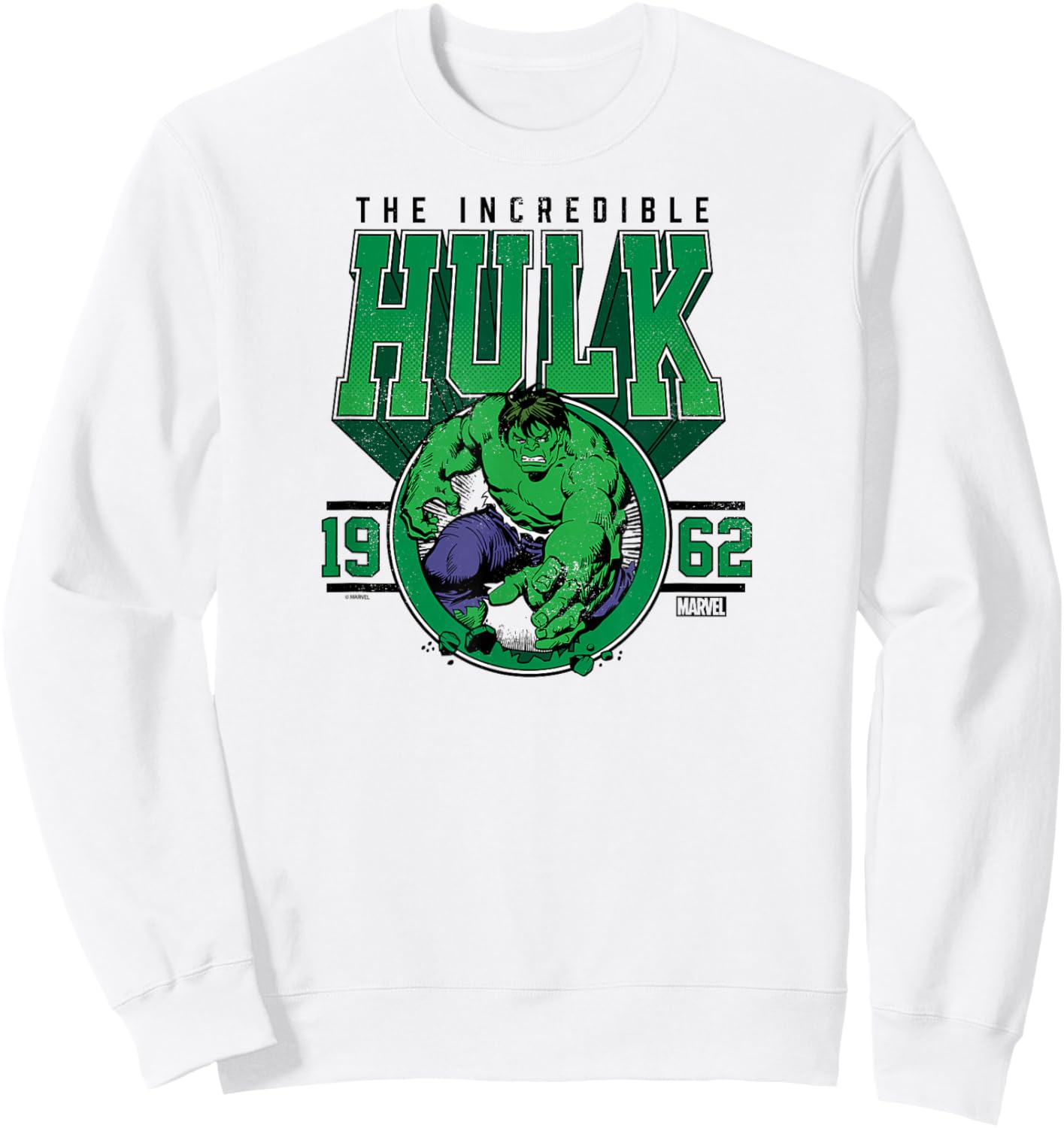 Hulk - Collegiate Sweatshirt - Sweatshirt | White