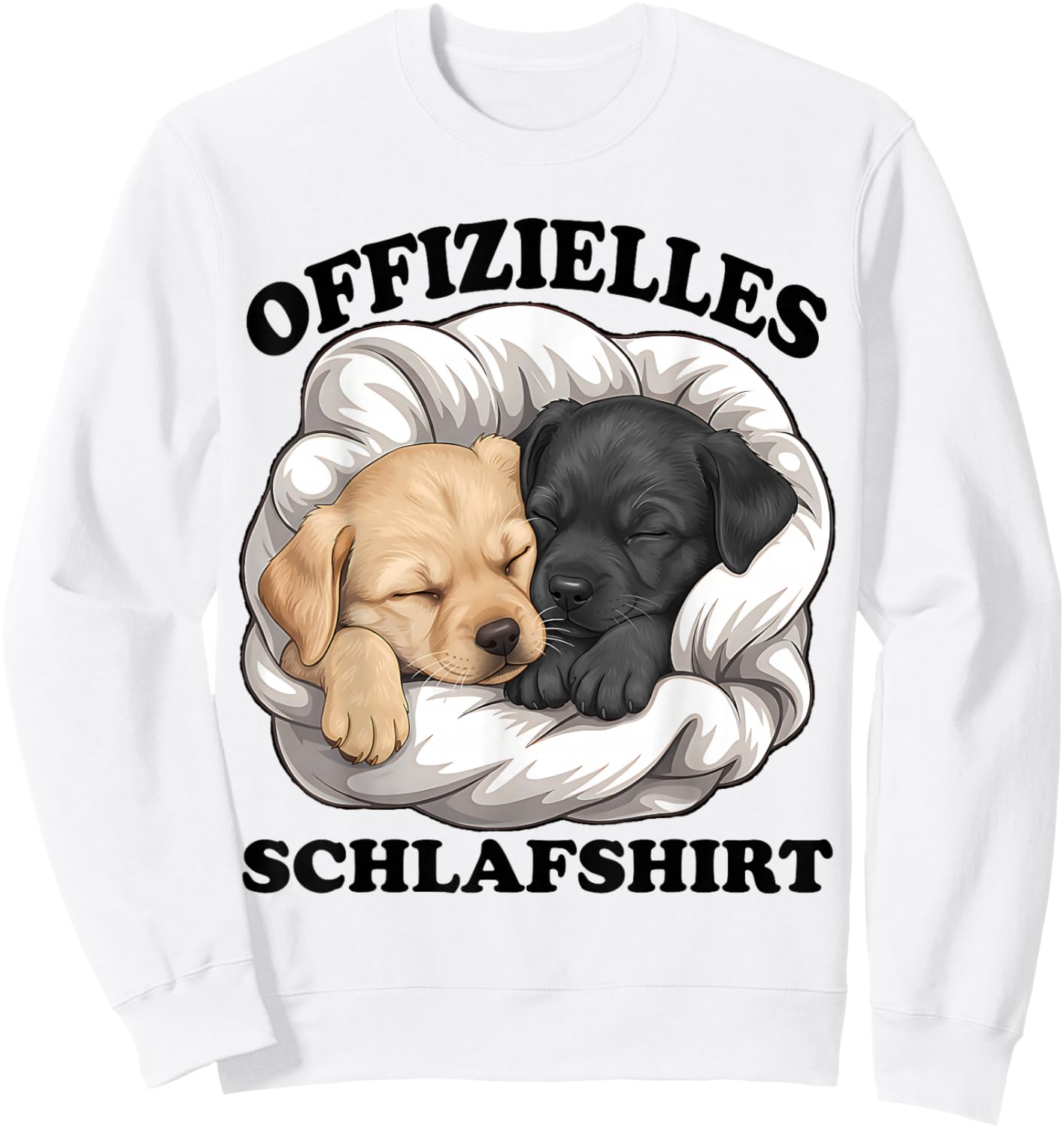 Official Sleep Shirt Funny Labrador Retriever Dog Sweatshirt - Sweatshirt | White