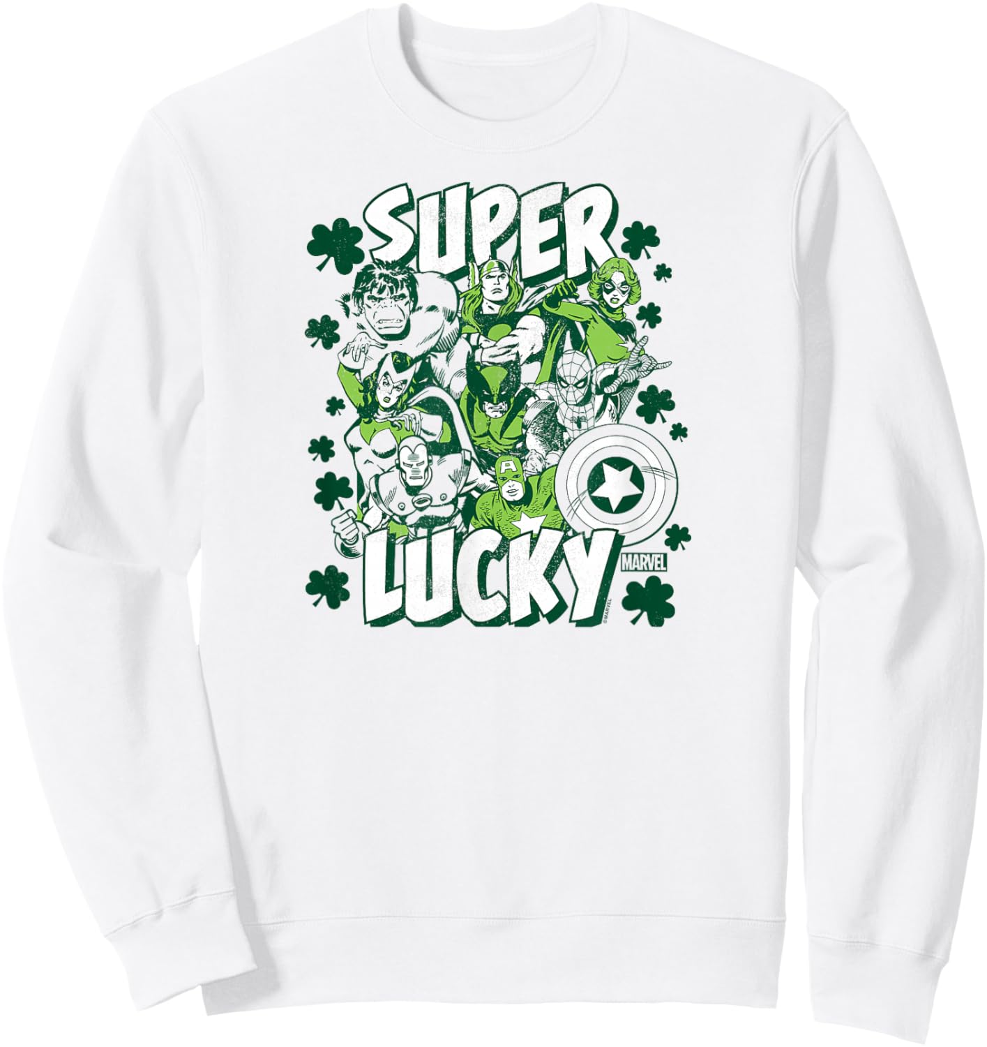 Marvel - Super Lucky St. Patrick's Day Sweatshirt - Sweatshirt | White