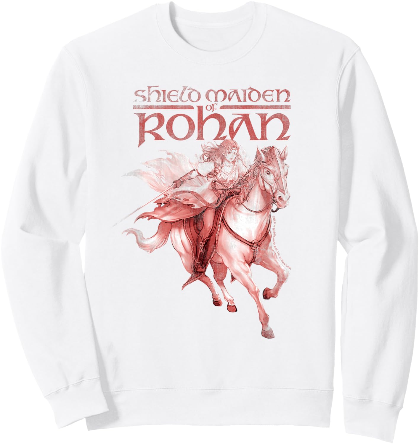 HERA SHIELDMAIDEN OF ROHAN Maiden Horse Run Sweatshirt - Sweatshirt | White