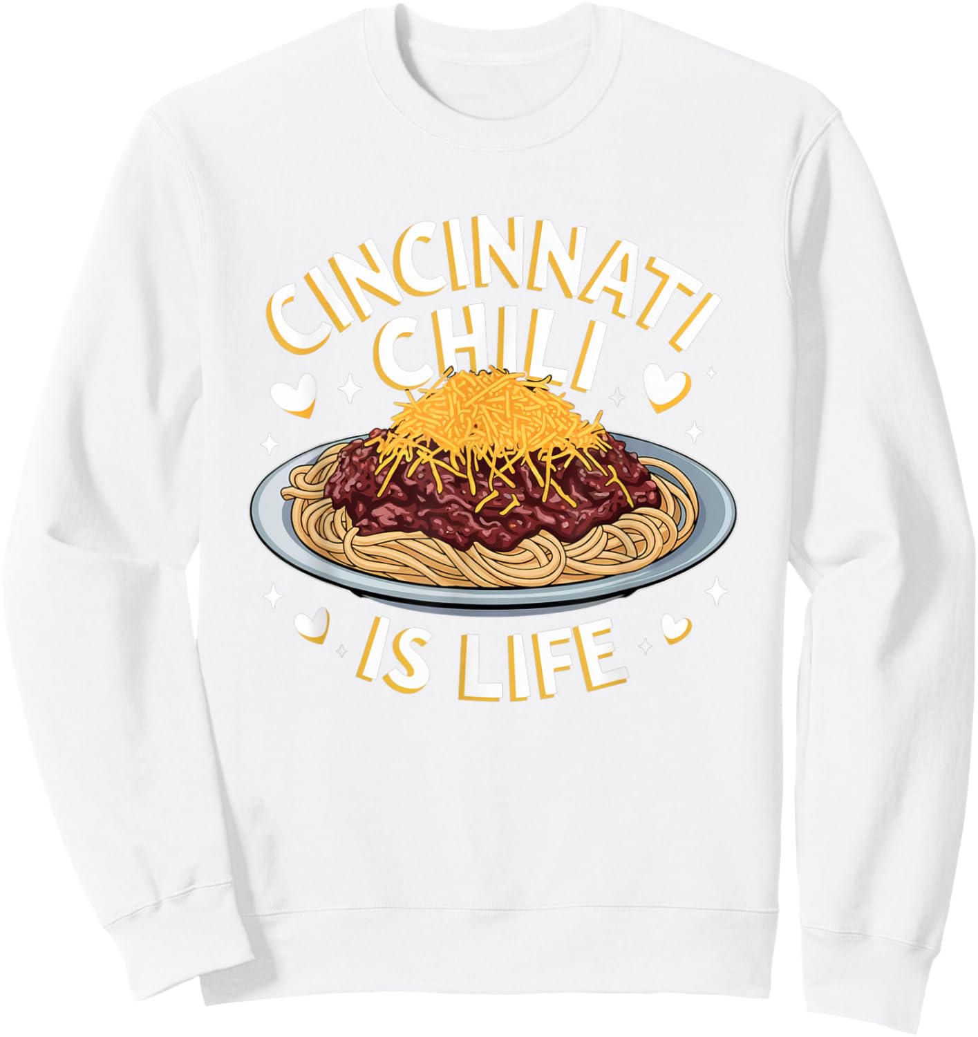 Cincinnati Chili - Iconic Ohio Comfort Food Design Sweatshirt - Sweatshirt | White