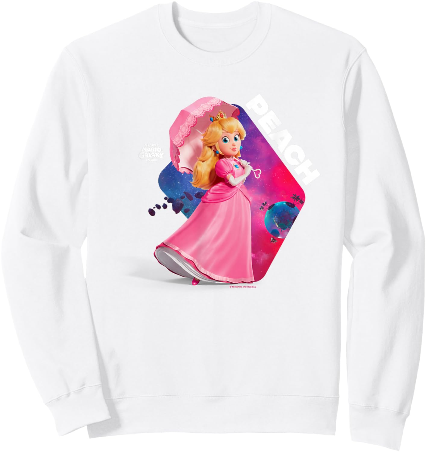 The Super Mario Galaxy Movie Cosmic Princess Peach Sweatshirt - Sweatshirt | White