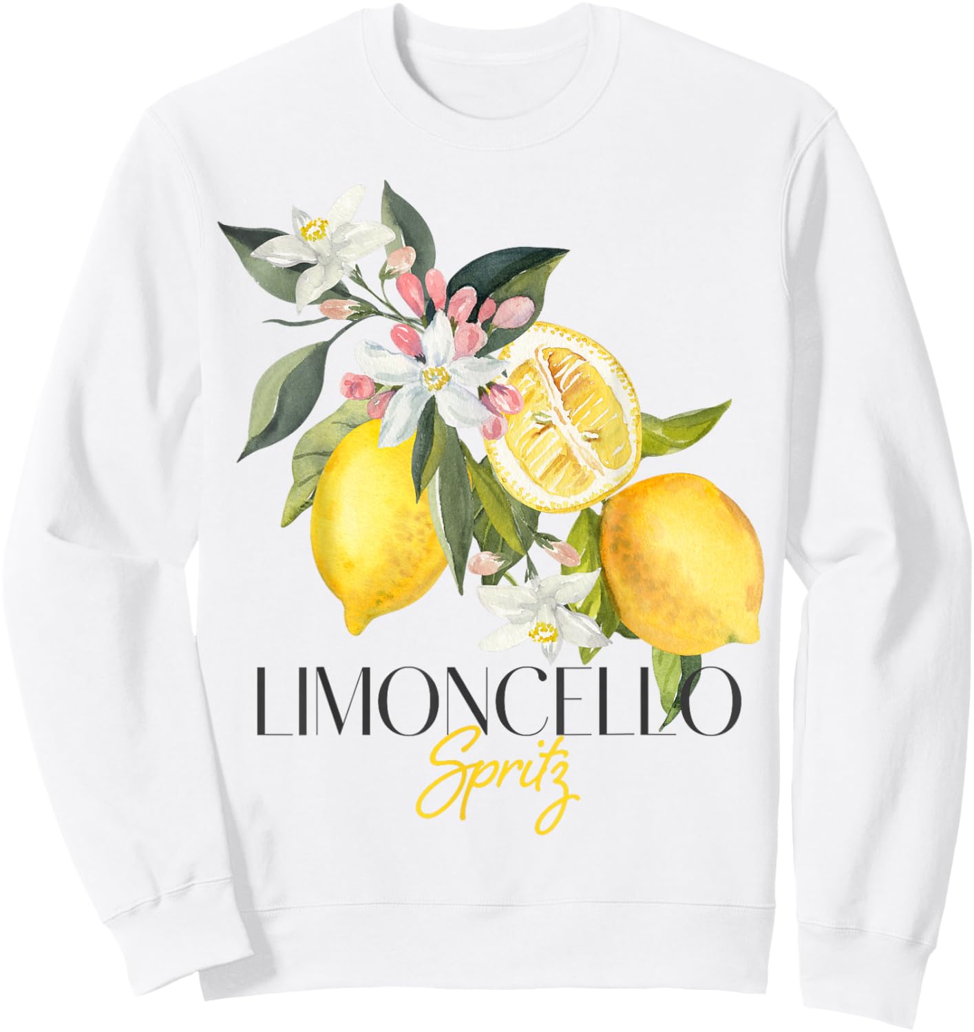Limoncello Spritz Summer Aperitif Italian Lemon Liqueur Sweatshirt - Sweatshirt | White