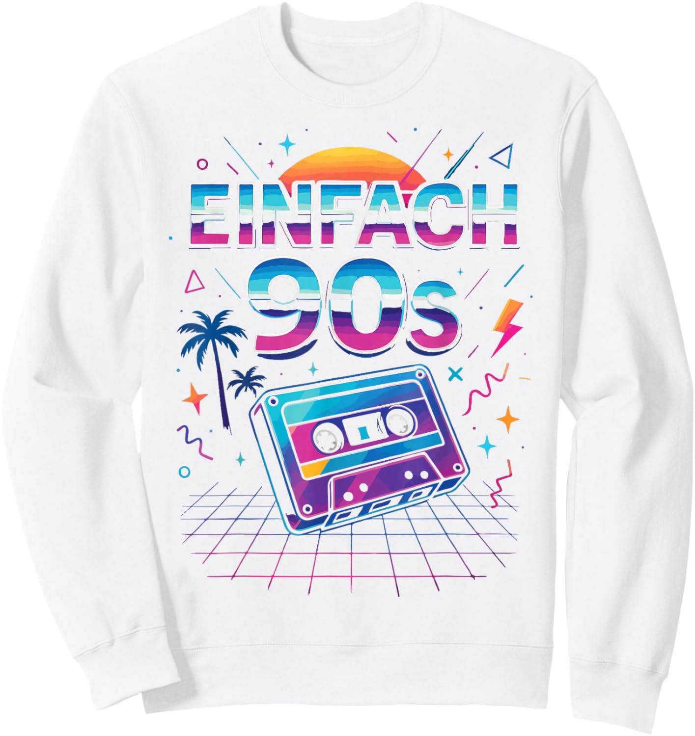 Einfach 90s 90er Mottoparty Geschenk Retro Deko Accessoires Sweatshirt - Sweatshirt | White