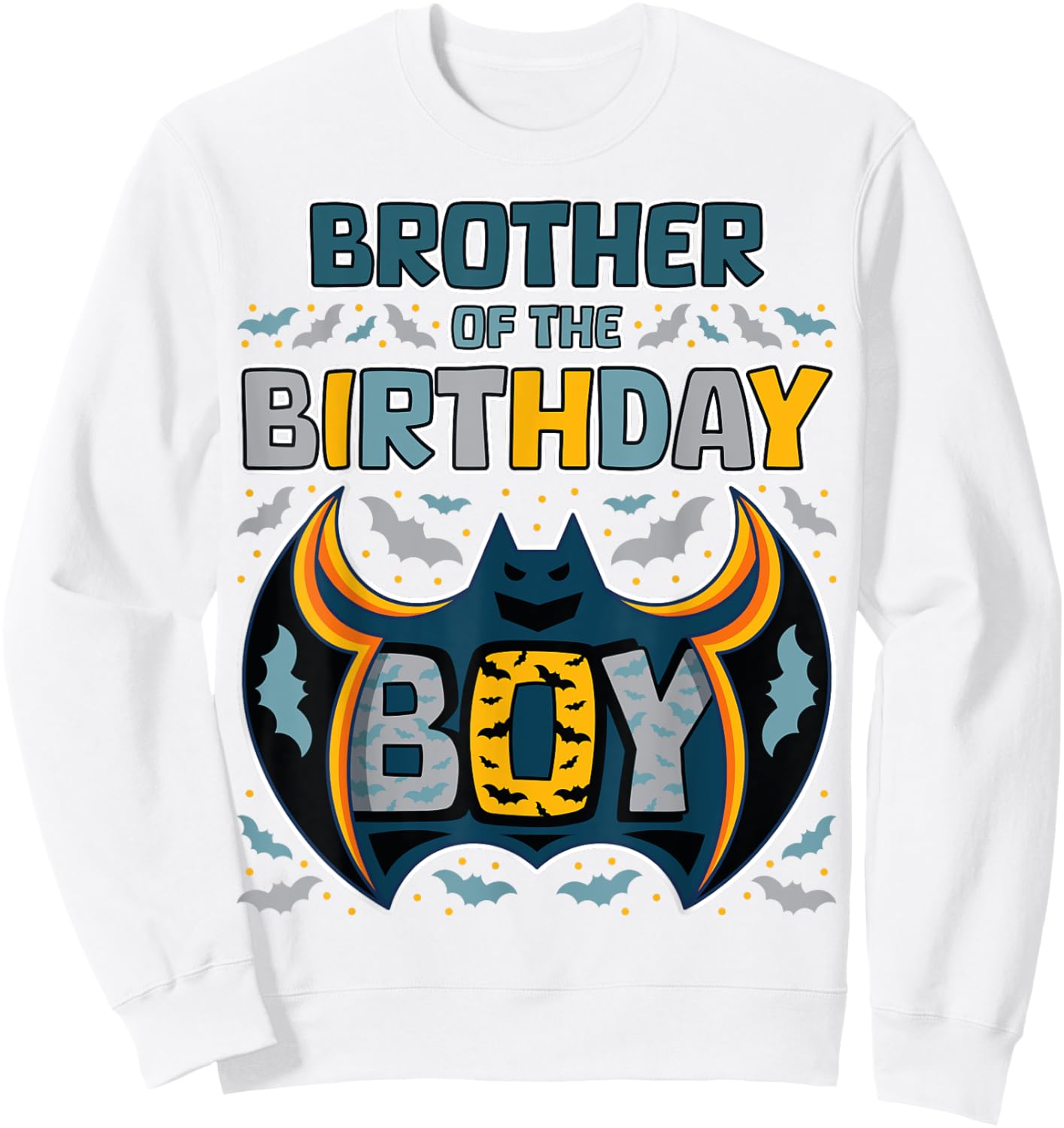 Brother of the Birthday Boy Family Party Kids Boys Matching Sweatshirt - Sweatshirt | White