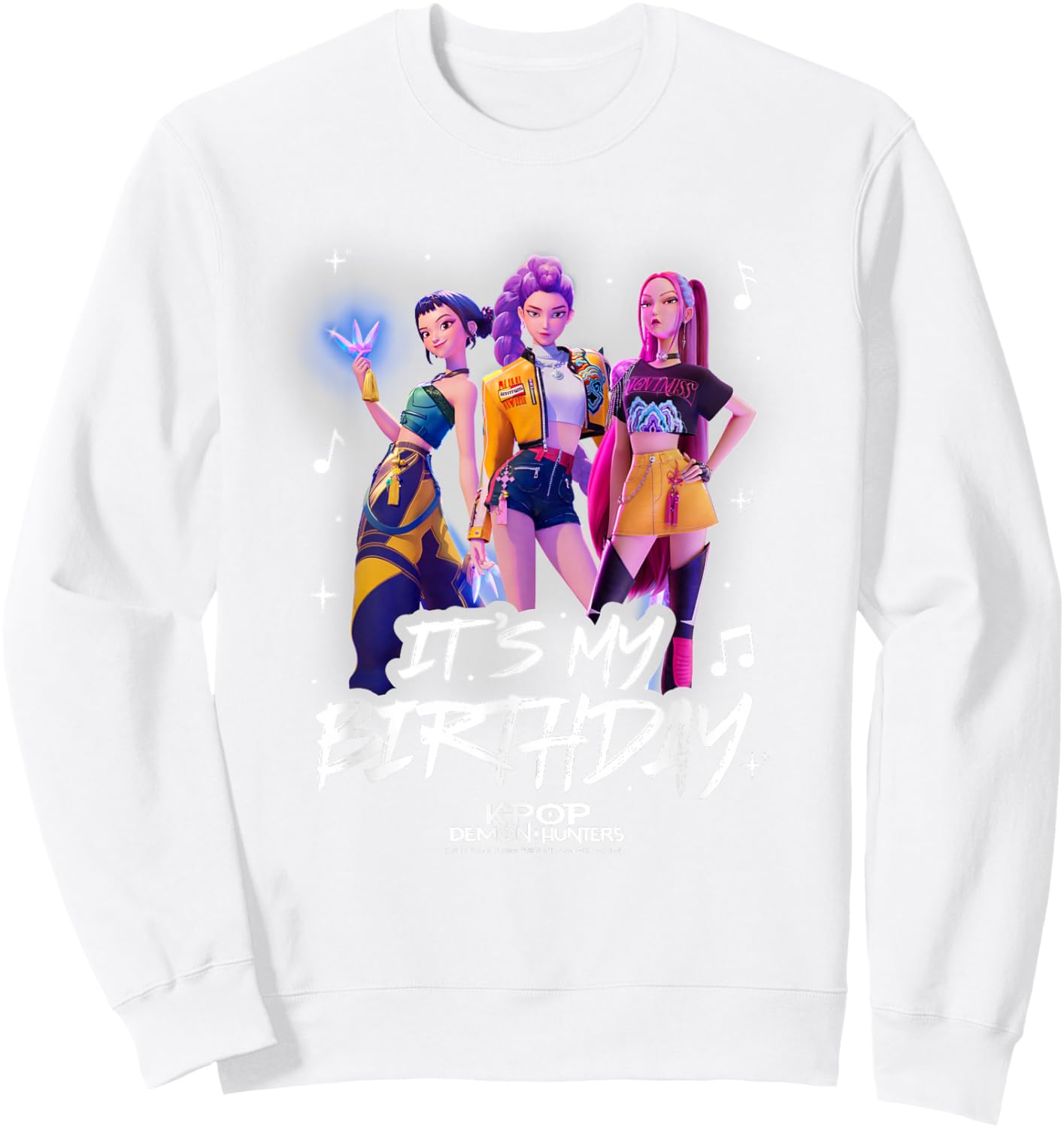 Kpop Demon Hunters My Birthday Officially Licensed Sweatshirt - Sweatshirt | White