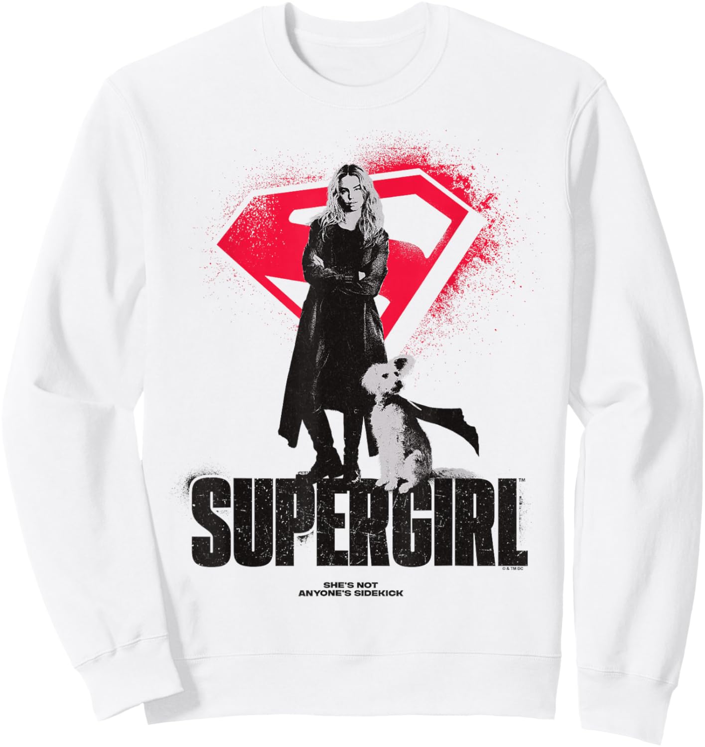 Supergirl (2026) She's Not Anyone's Sidekick Kara and Krypto Sweatshirt - Sweatshirt | White