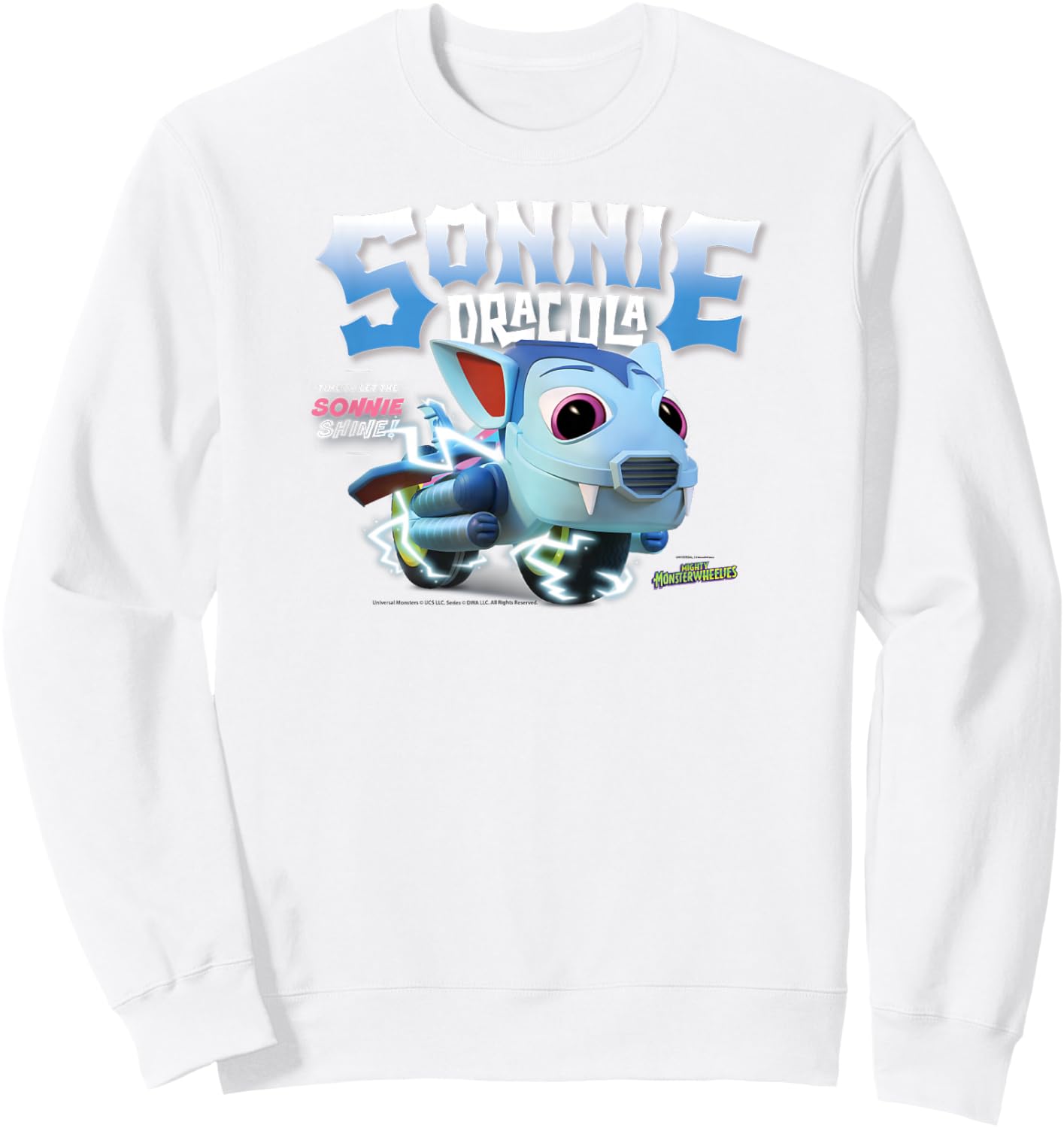 DreamWorks Mighty MonsterWheelies Sonnie Dracula Sweatshirt - Sweatshirt | White