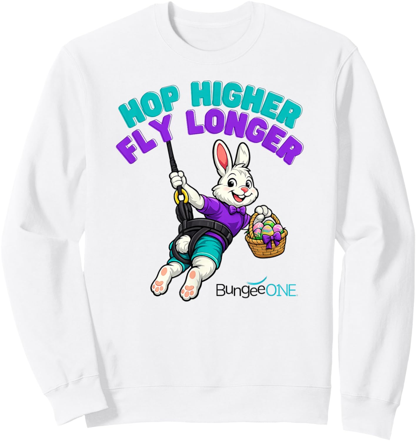 Hop Higher Fly Longer Sweatshirt - Sweatshirt | White