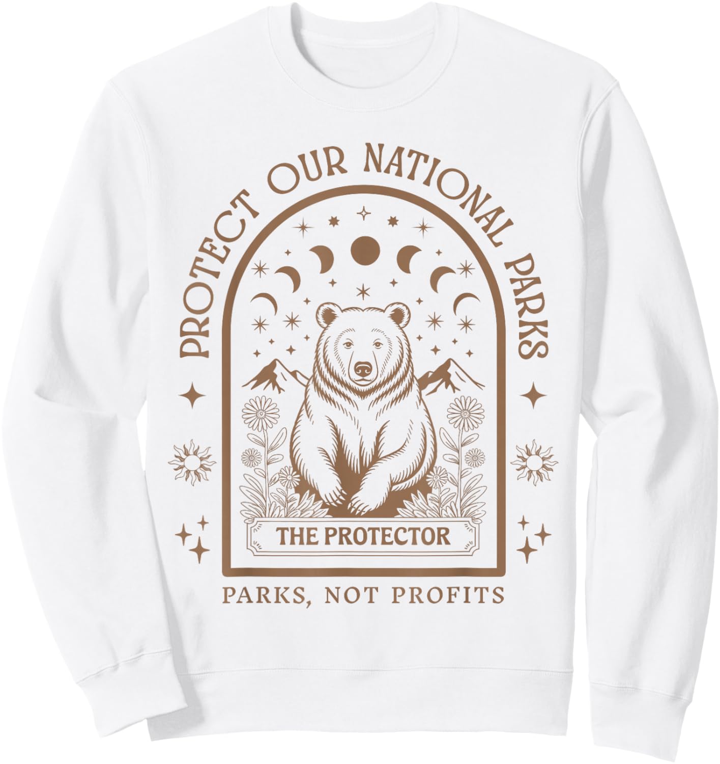 Protect Our National Parks Defund Doge Parks Not Profits Sweatshirt - Sweatshirt | White