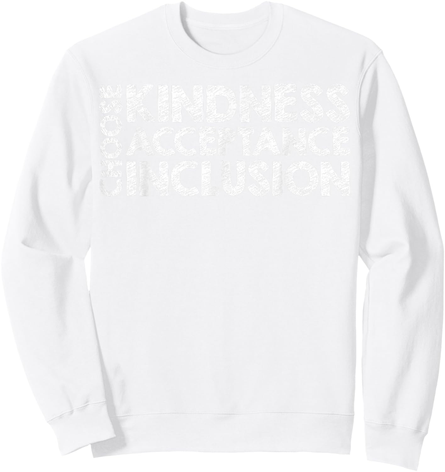 Choose Kindness Acceptation Inclusion Orange Unity Day Sweatshirt - Sweatshirt | White