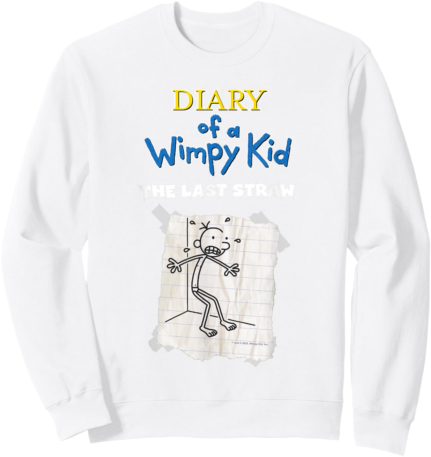 Diary of a Wimpy Kid The Last Straw Cover Sweatshirt - Sweatshirt | White