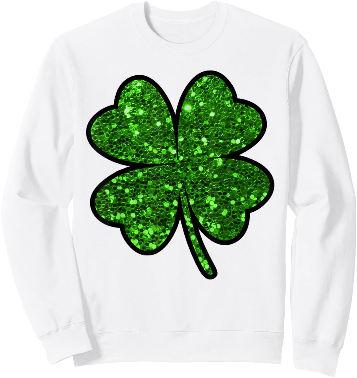 St. Patrick's Day Clover Green Ireland Costume Party Sweatshirt - Sweatshirt | White
