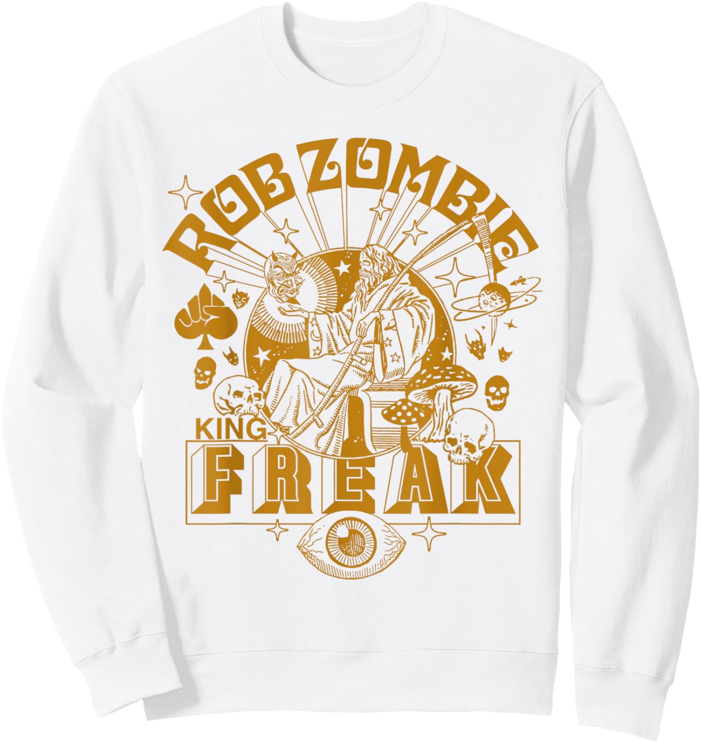 Rob Zombie – King Freak Sweatshirt - Sweatshirt | White