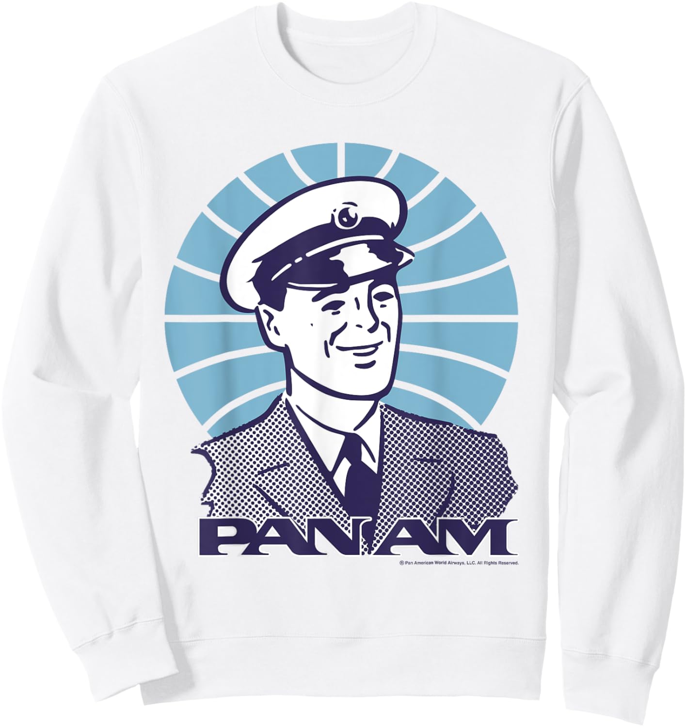 Pan Am Pilot Smile Sweatshirt - Sweatshirt | White