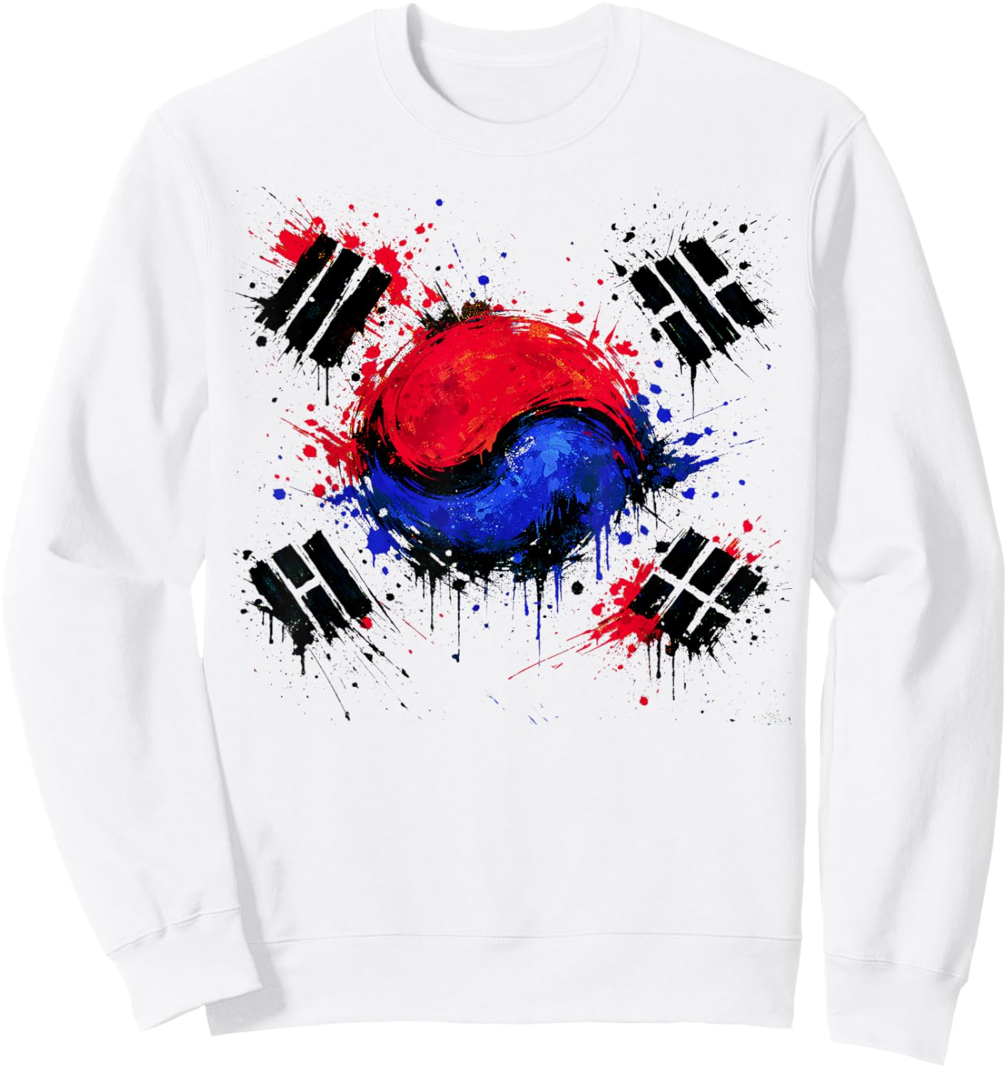 South Korea Flag, Korean Republic, Men, Women & Kids Korea Sweatshirt - Sweatshirt | White